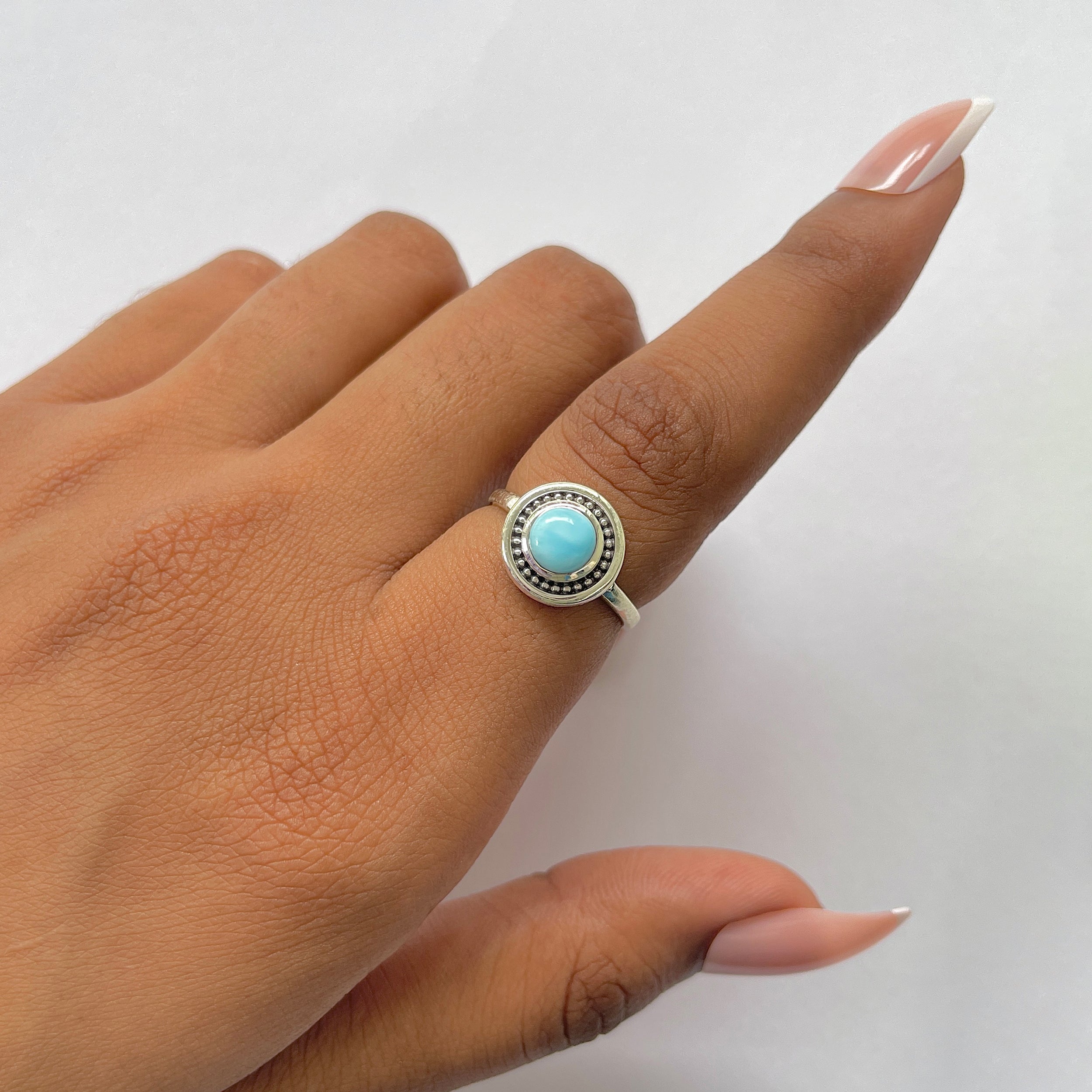 Larimar Ring-(LAR-RDR-1289.)