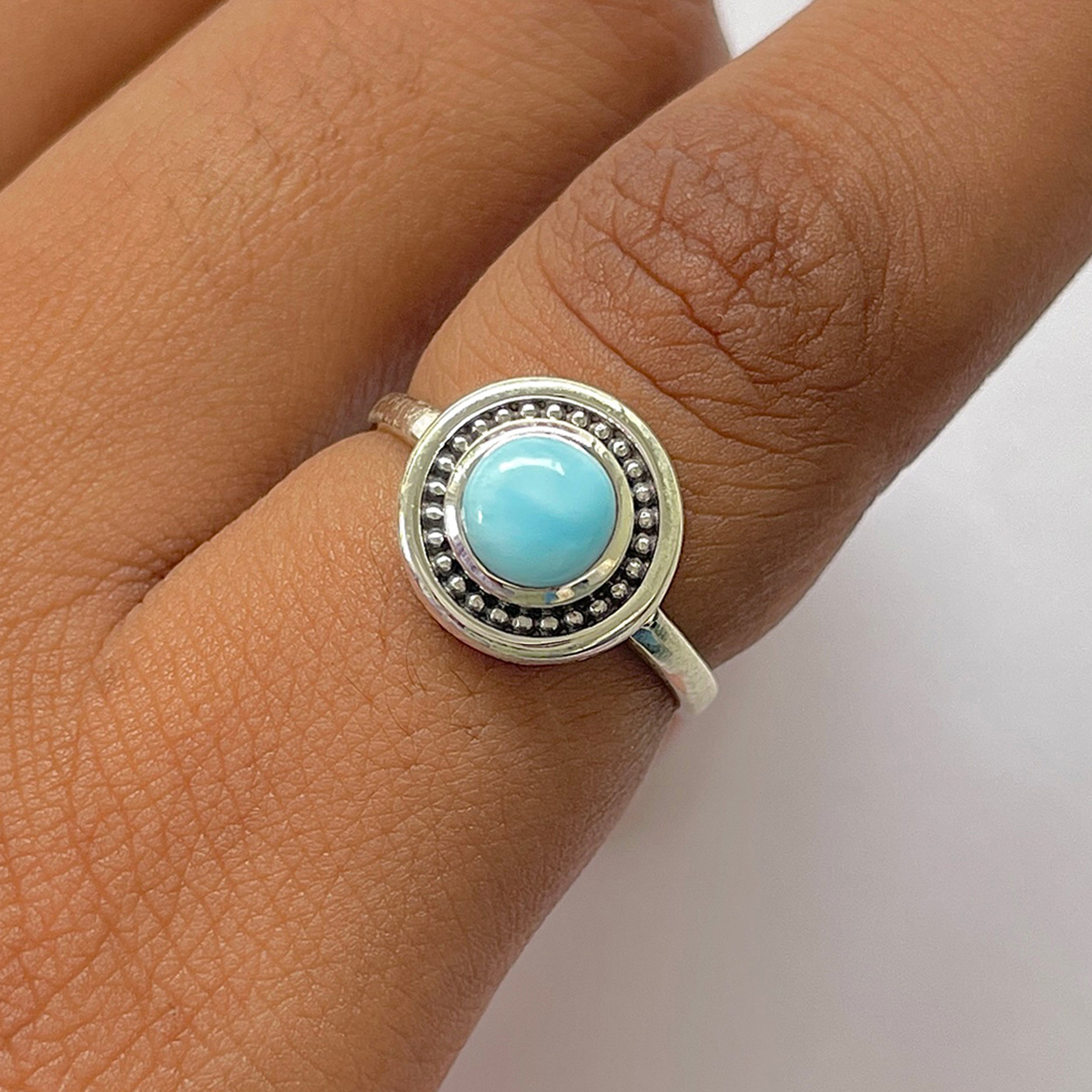 Larimar Ring-(LAR-RDR-1289.)