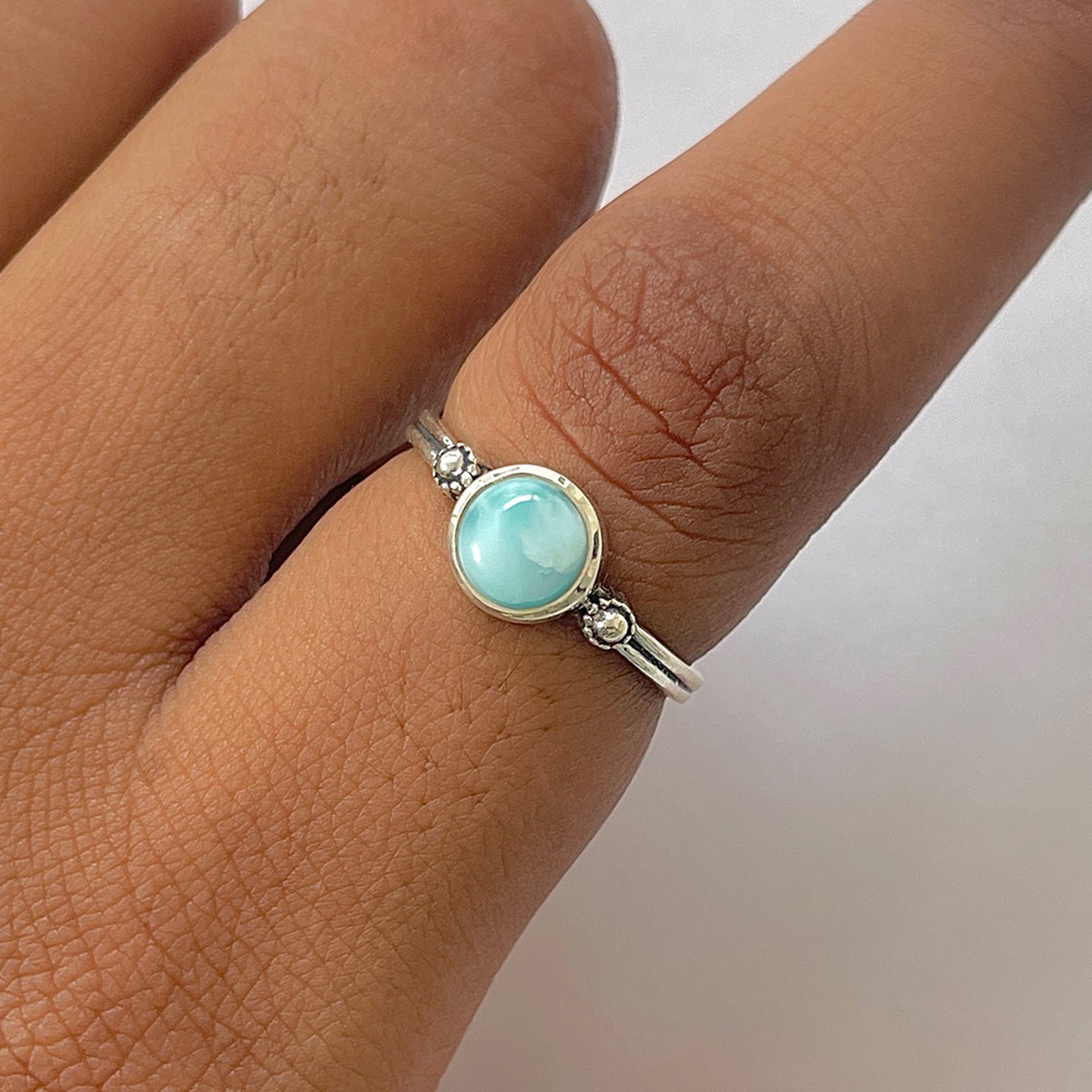 Larimar Ring-(LAR-RDR-1301.)
