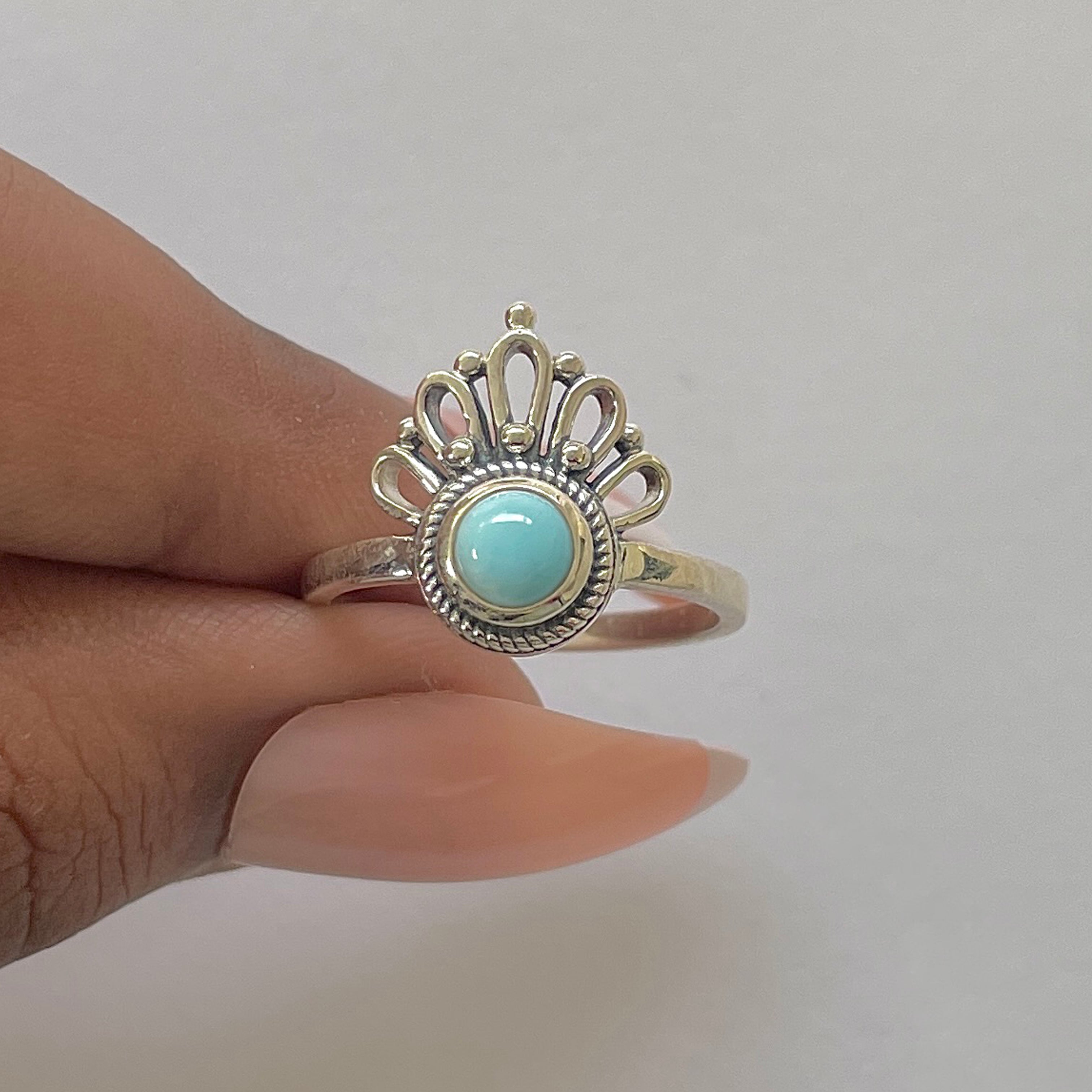 Larimar Ring-(LAR-RDR-1305.)