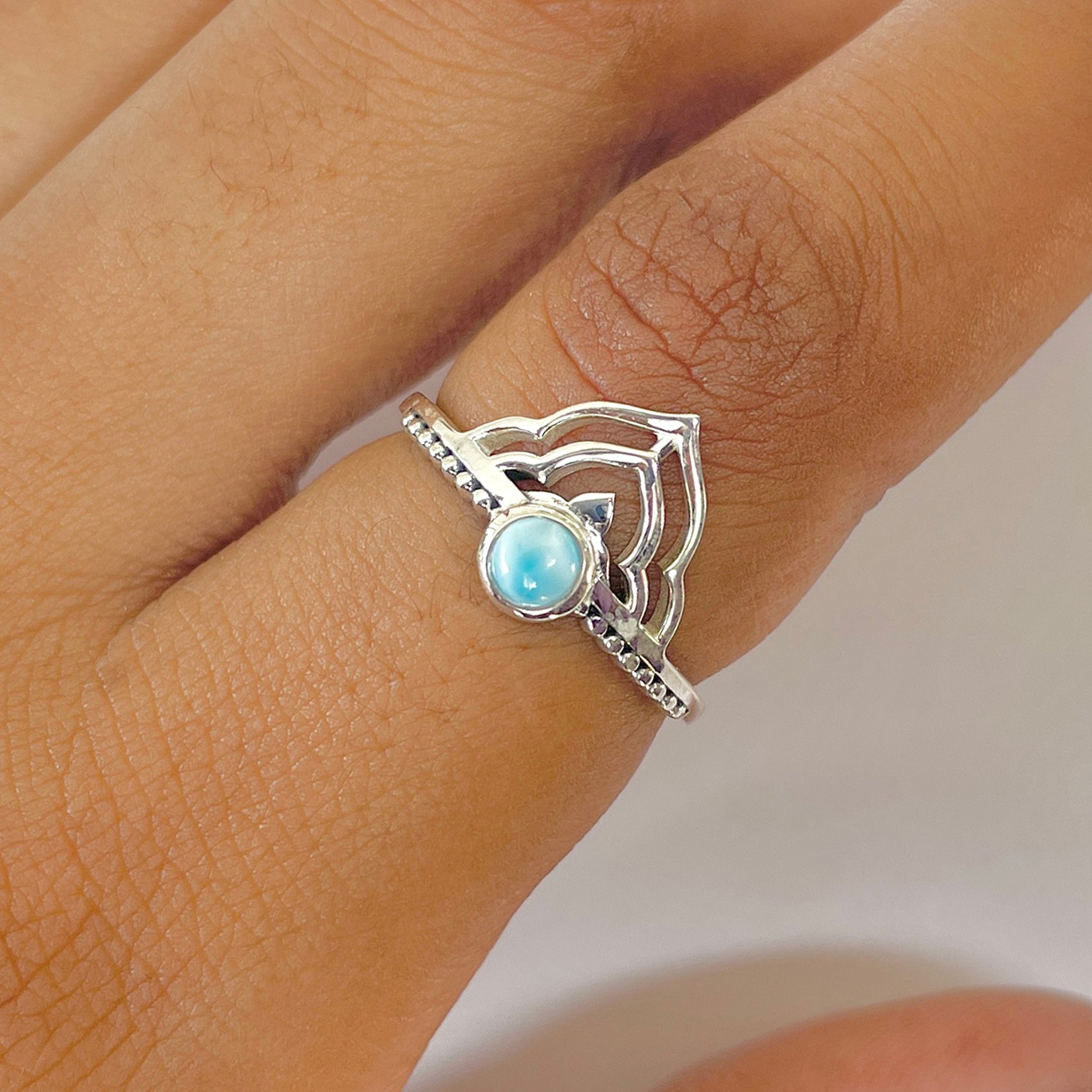 Larimar Ring-(LAR-RDR-1328.)