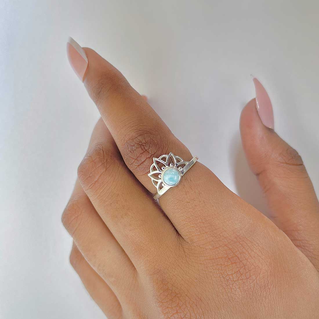 Larimar Ring-(LAR-RDR-1329.)