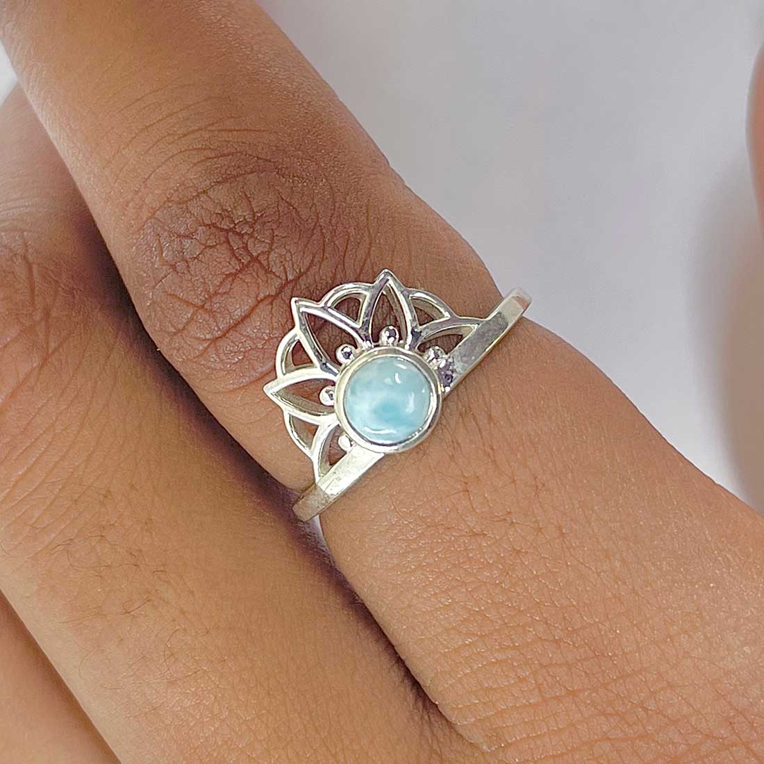 Larimar Ring-(LAR-RDR-1329.)