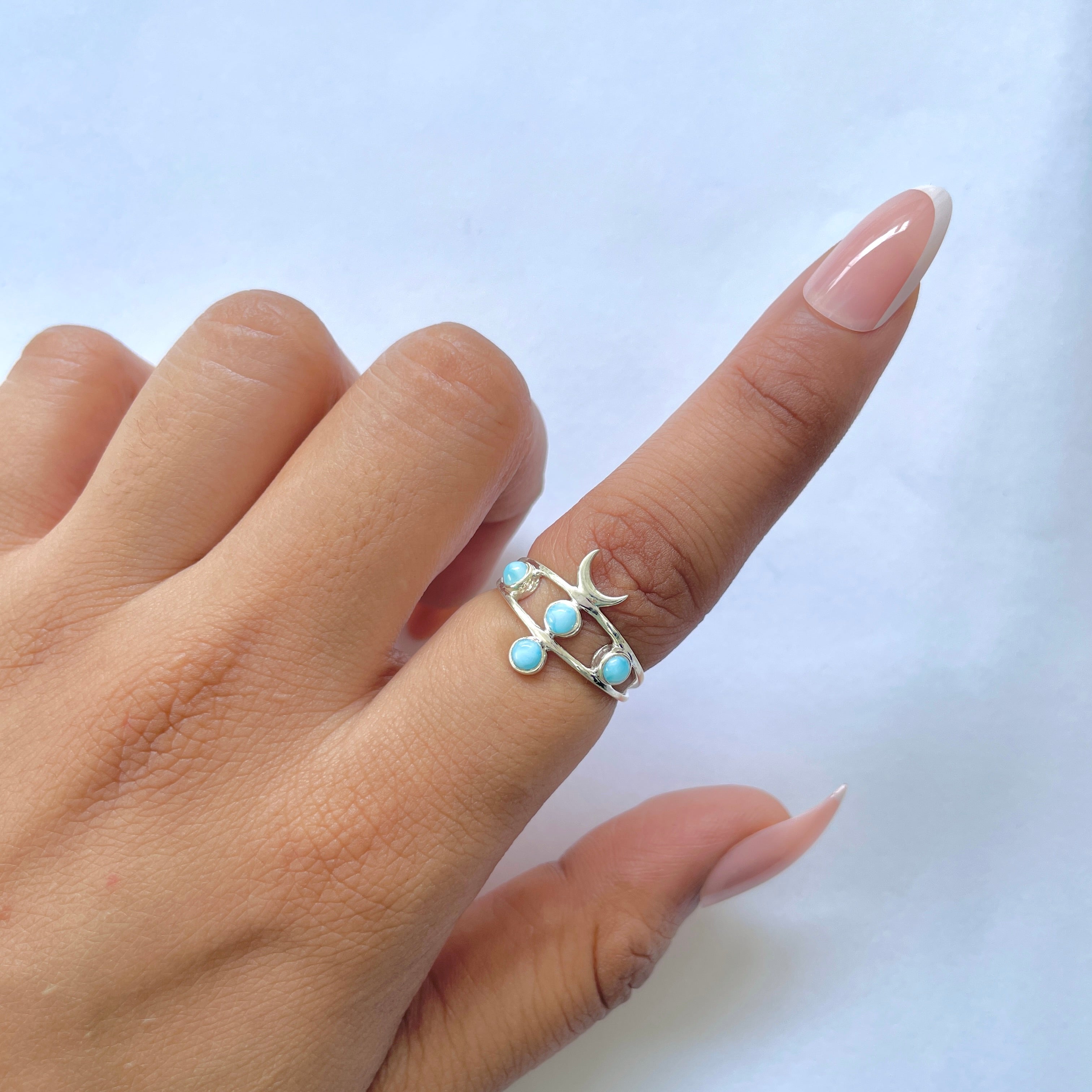 Larimar Ring-(LAR-RDR-1333.)