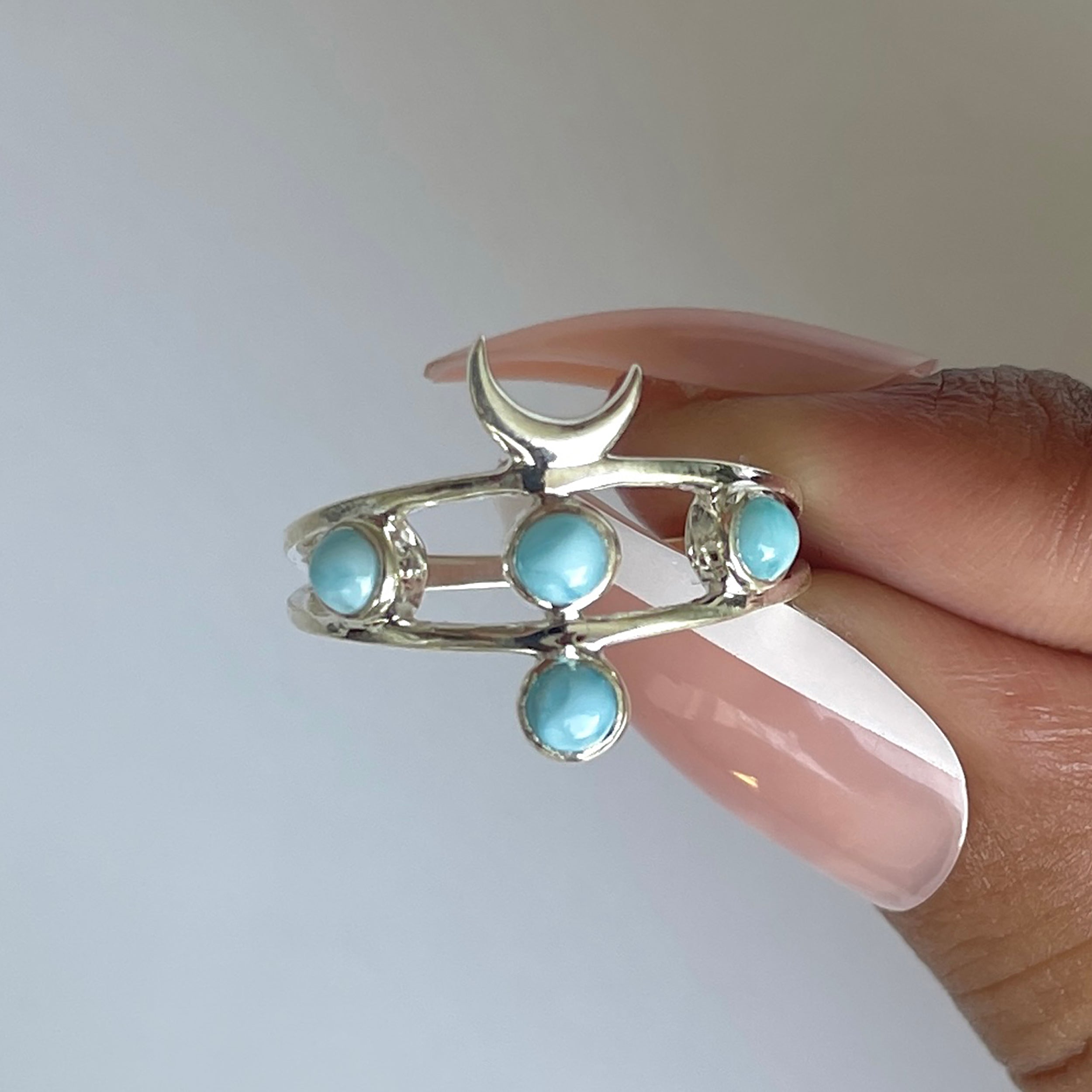 Larimar Ring-(LAR-RDR-1333.)