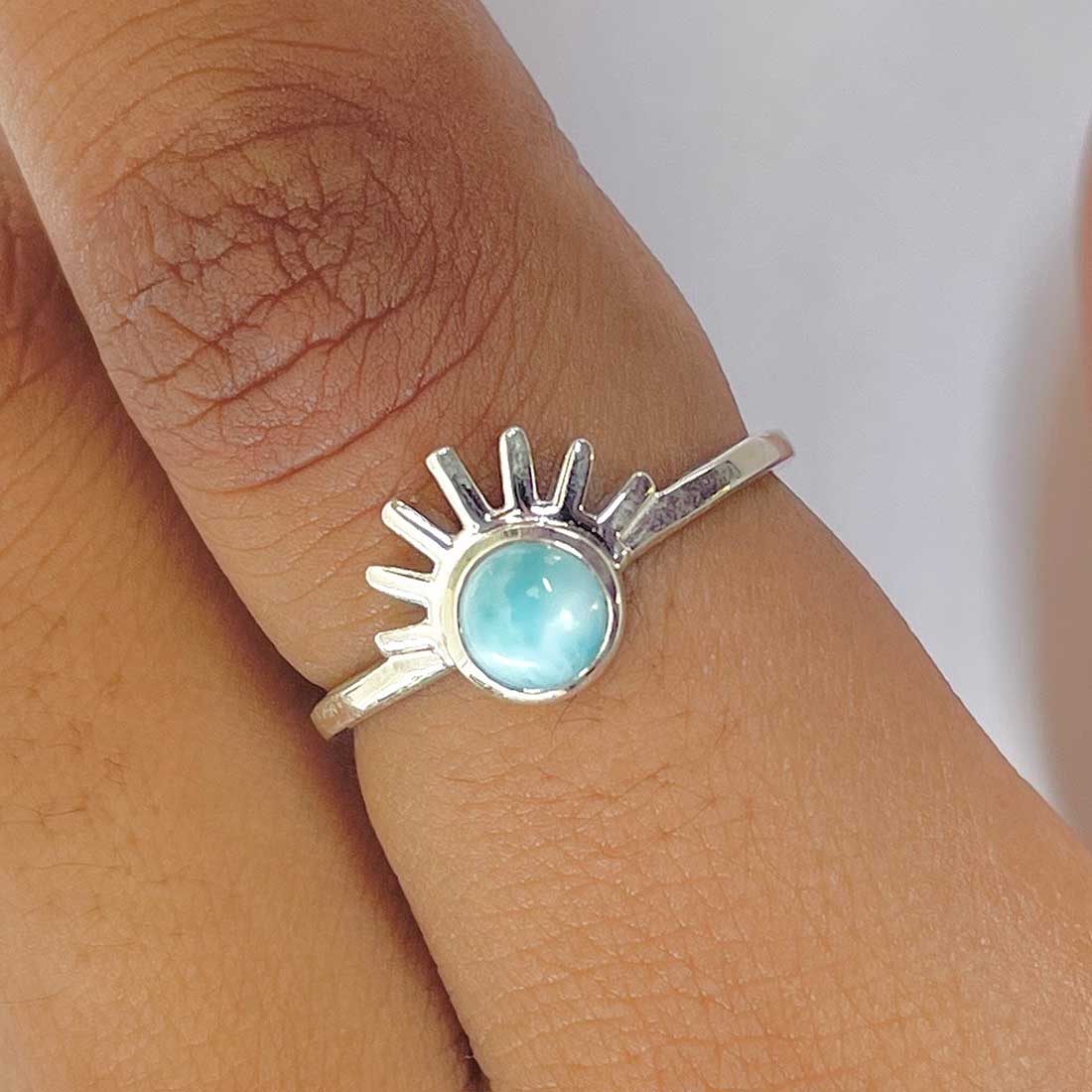 Larimar Ring-(LAR-RDR-1340.)