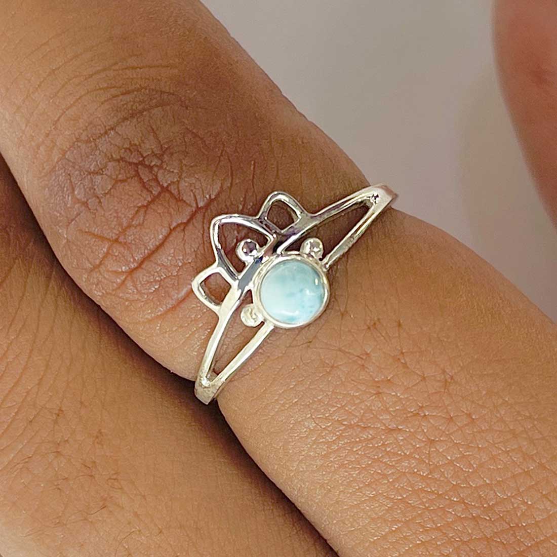 Larimar Ring-(LAR-RDR-1352.)