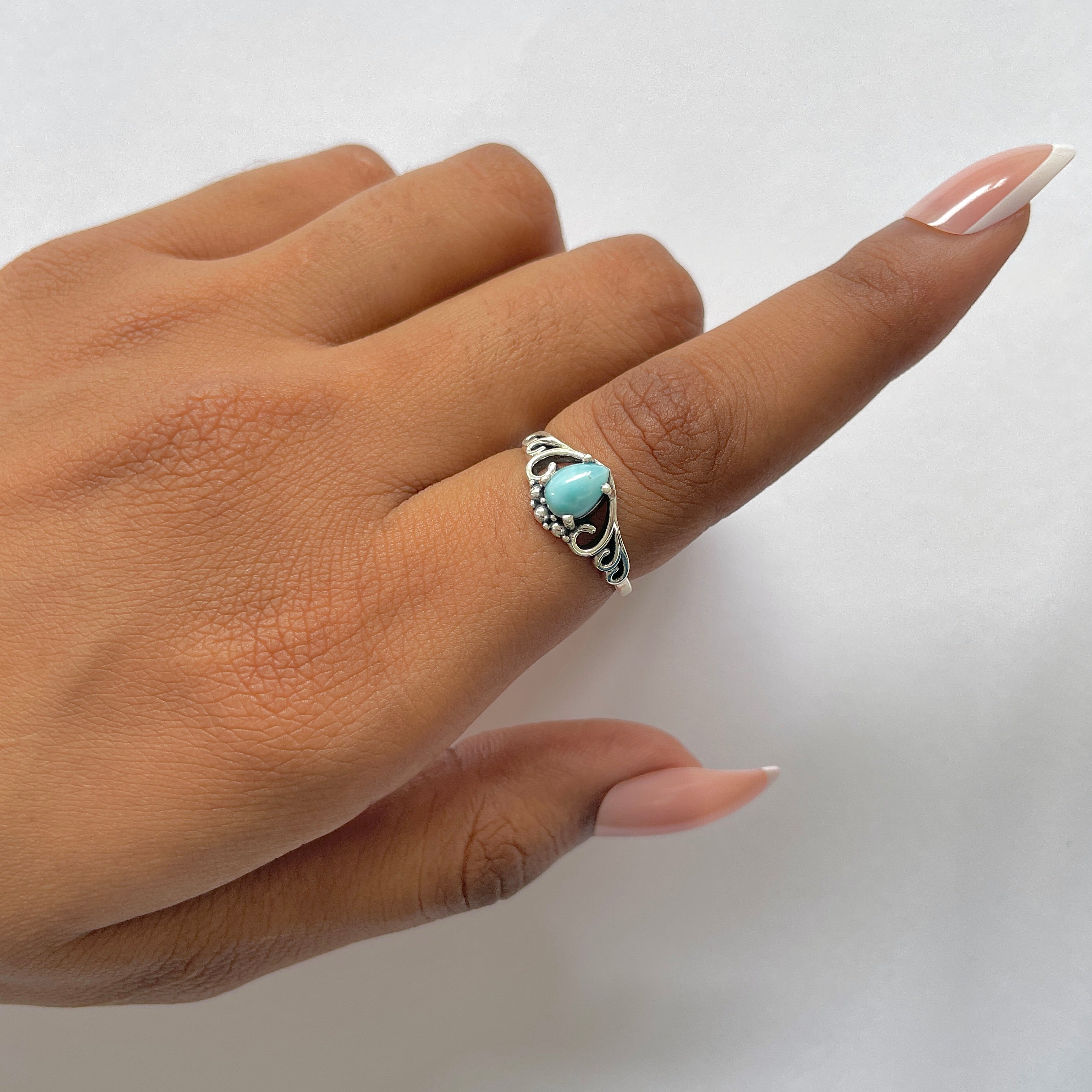 Larimar Ring-(LAR-RDR-1409.)