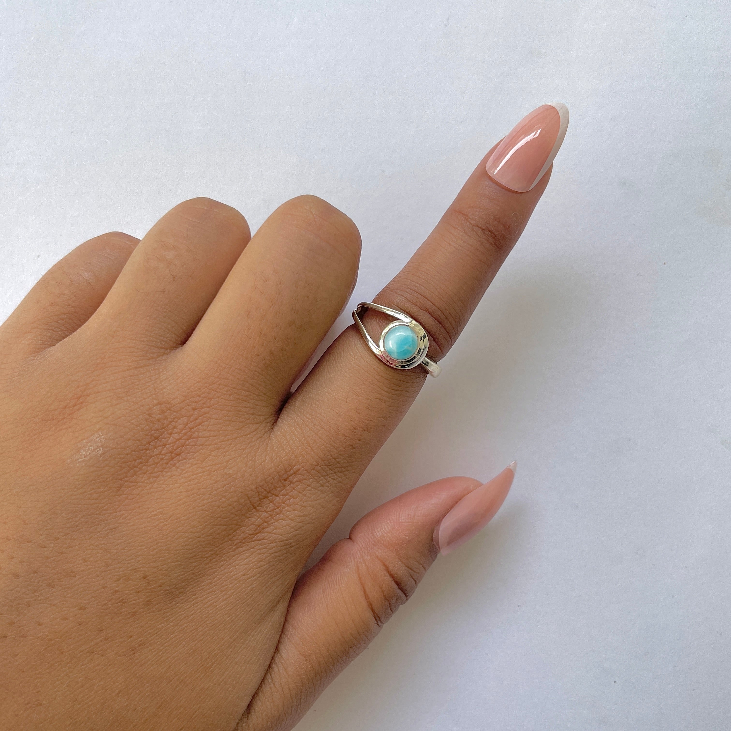 Larimar Ring-(LAR-RDR-142.)