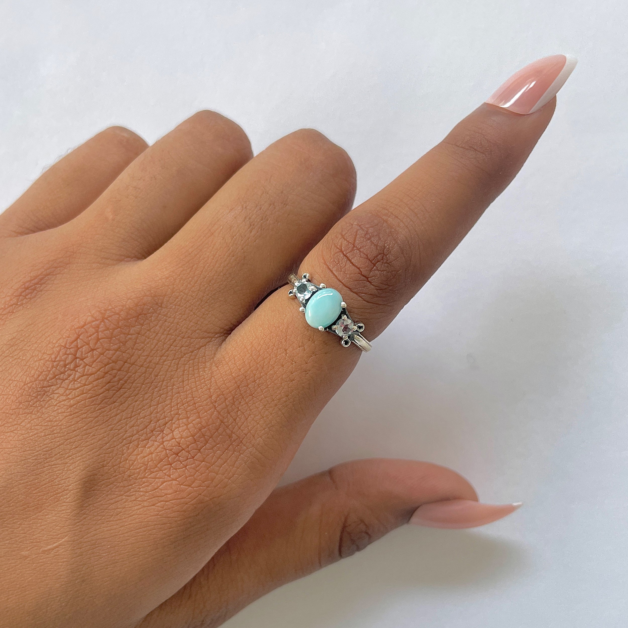 Larimar Ring-(LAR-RDR-1442.)