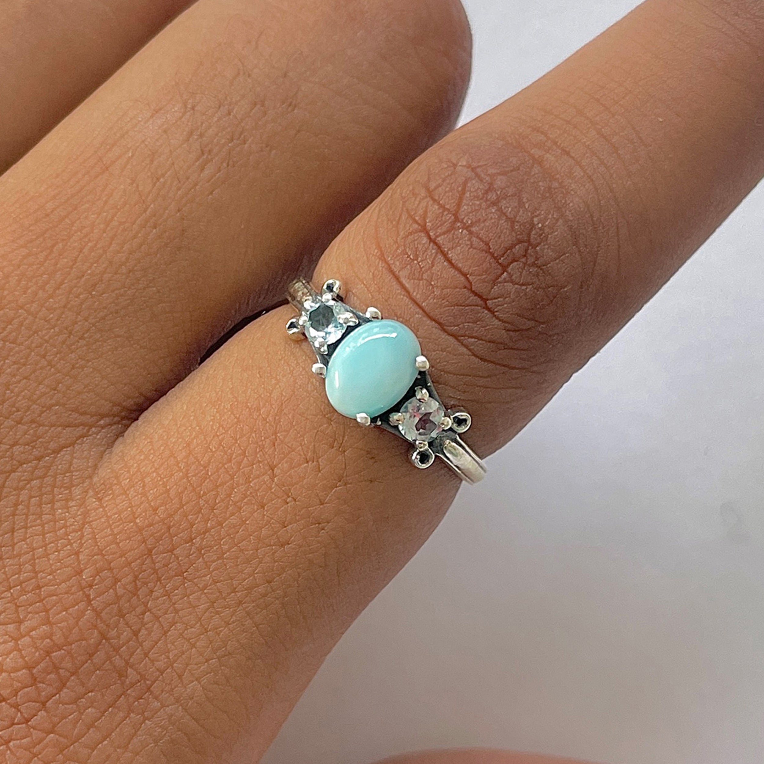 Larimar Ring-(LAR-RDR-1442.)
