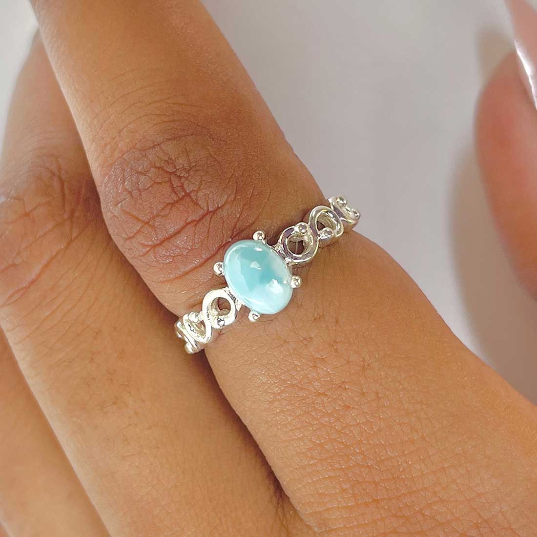 Larimar Ring-(LAR-RDR-1465.)