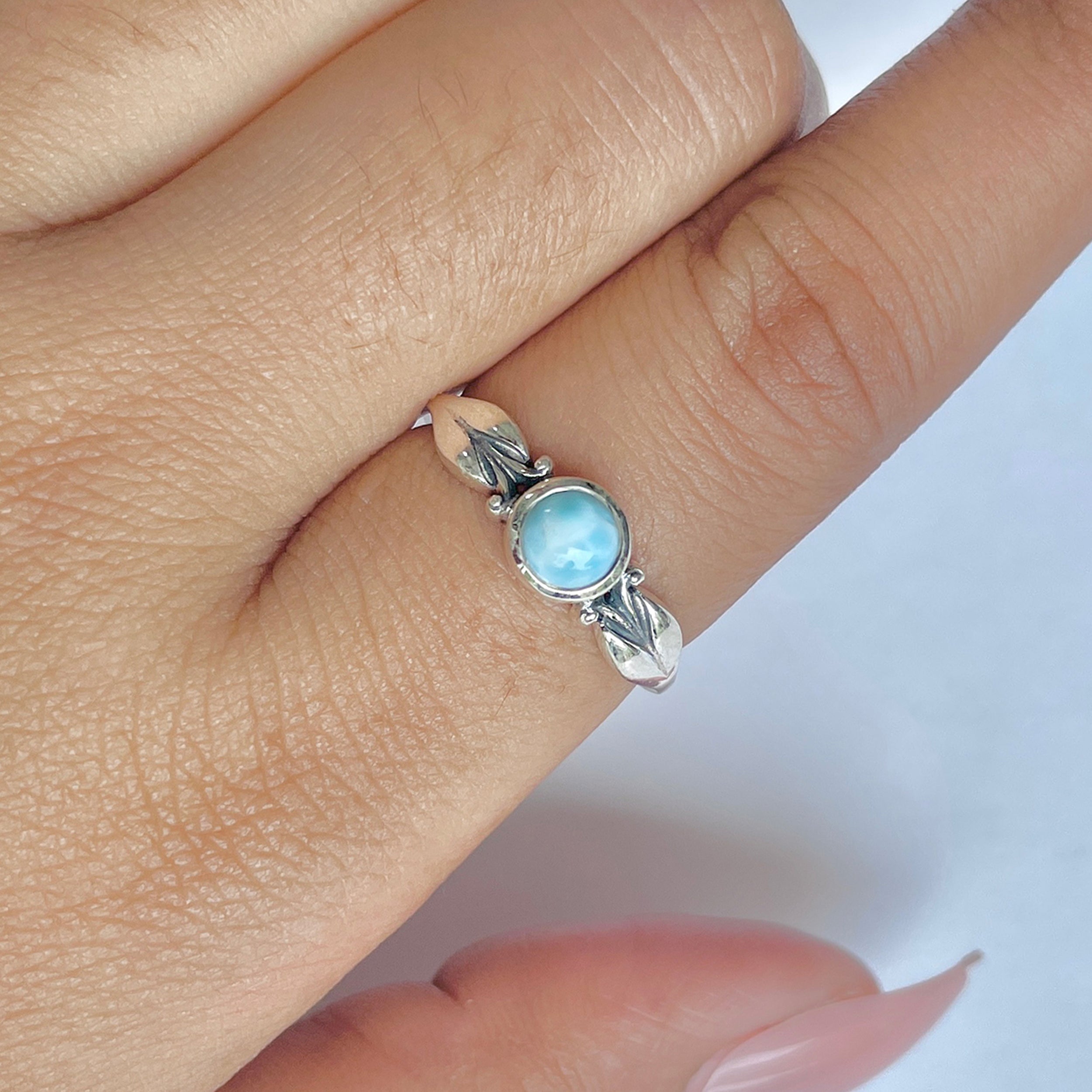 Larimar Ring-(LAR-RDR-1470.)