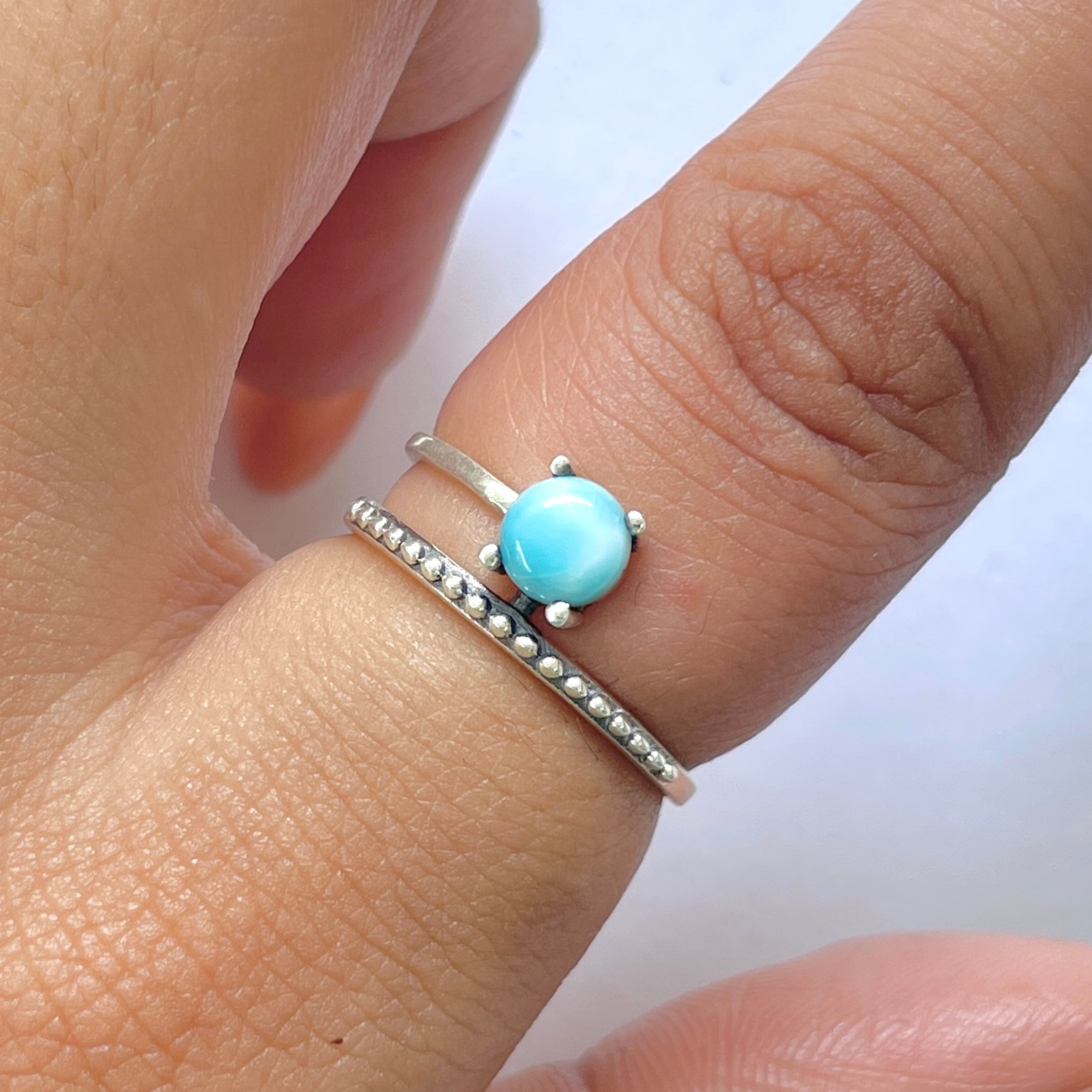 Larimar Ring-(LAR-RDR-1496.)