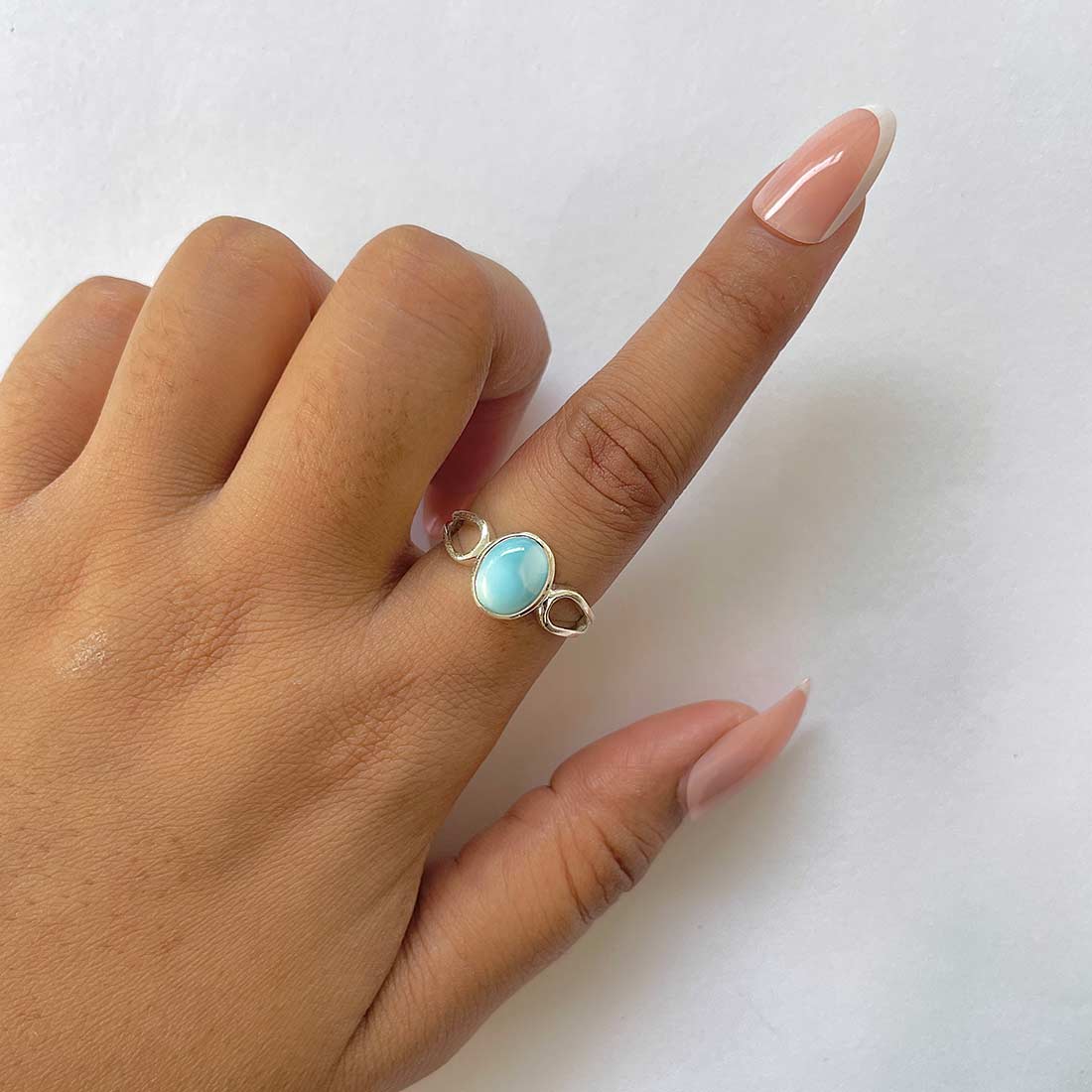 Larimar Ring-(LAR-RDR-1583.)