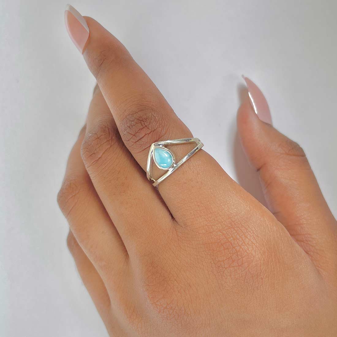 Larimar Ring-(LAR-RDR-1606.)