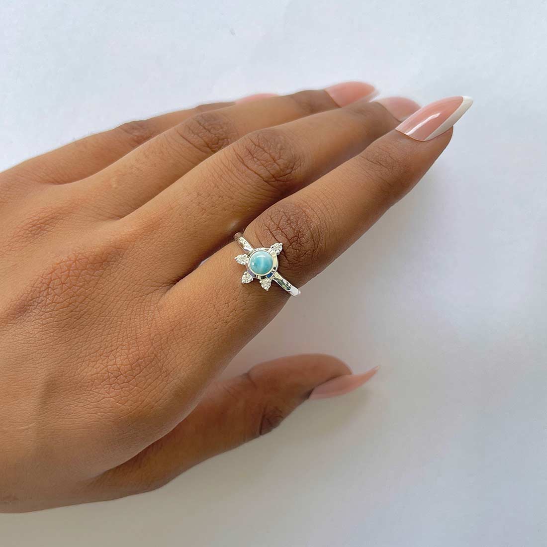 Larimar Ring-(LAR-RDR-1619.)