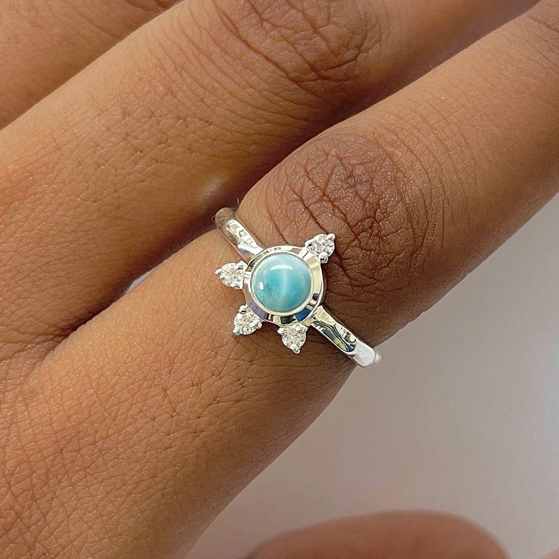 Larimar Ring-(LAR-RDR-1619.)