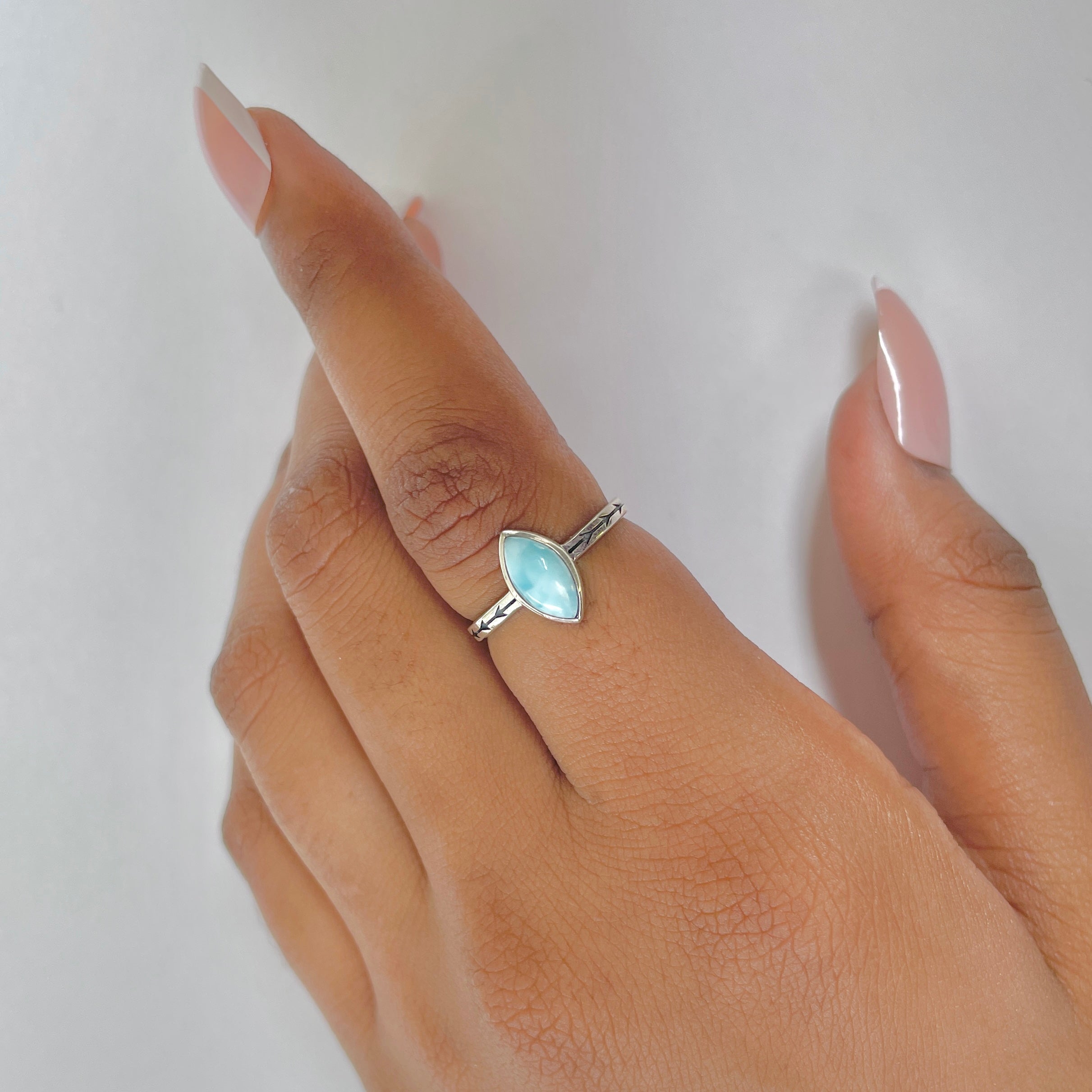 Larimar Ring-(LAR-RDR-1636.)