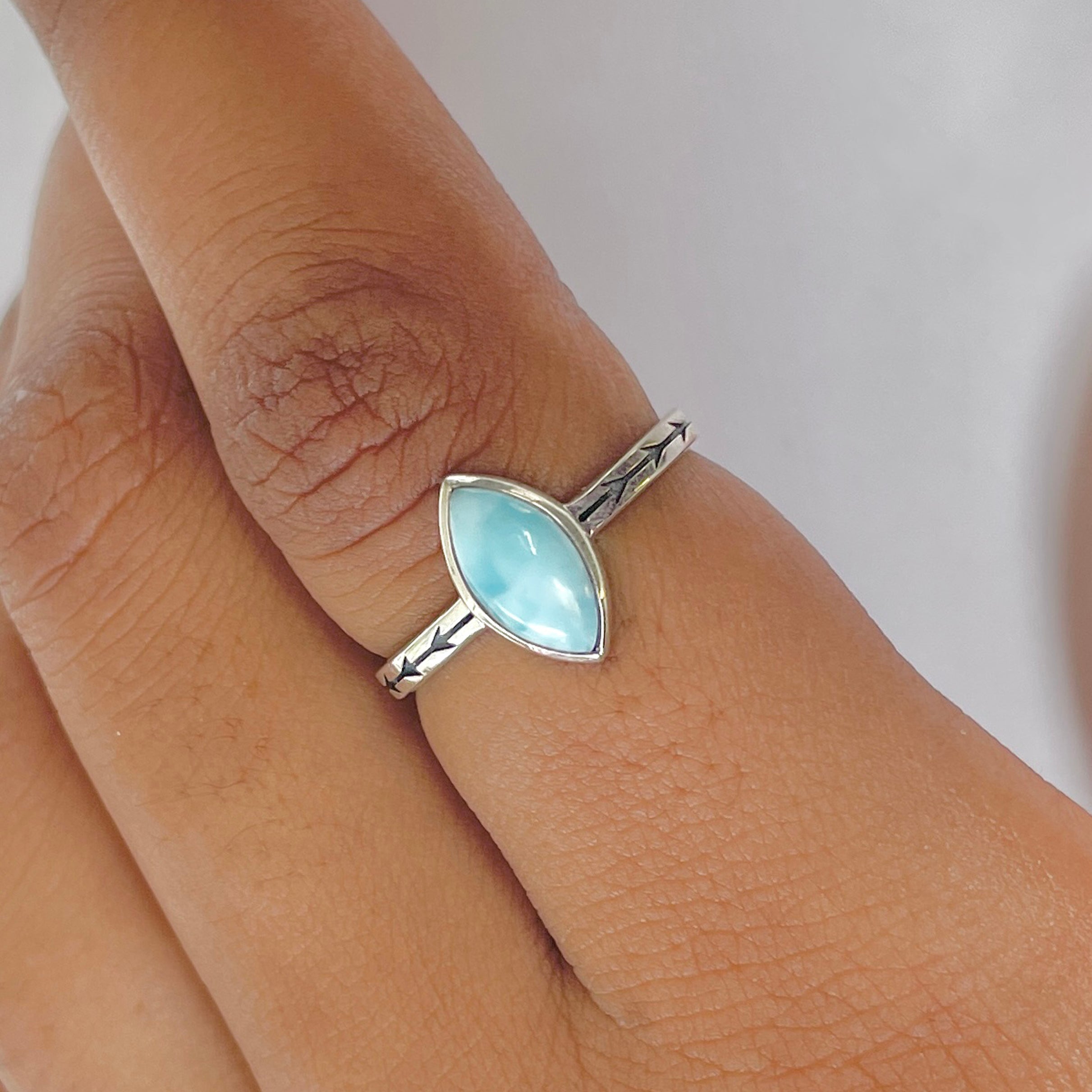 Larimar Ring-(LAR-RDR-1636.)