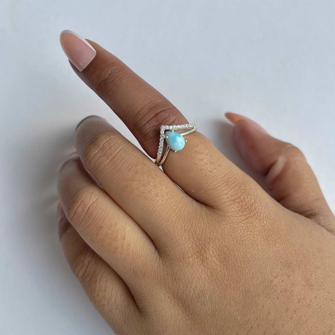Larimar Ring-(LAR-RDR-1716.)