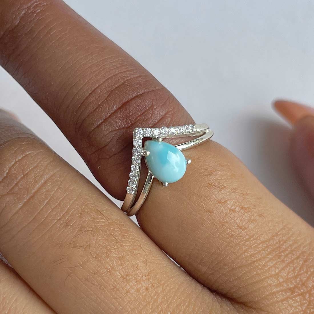 Larimar Ring-(LAR-RDR-1716.)