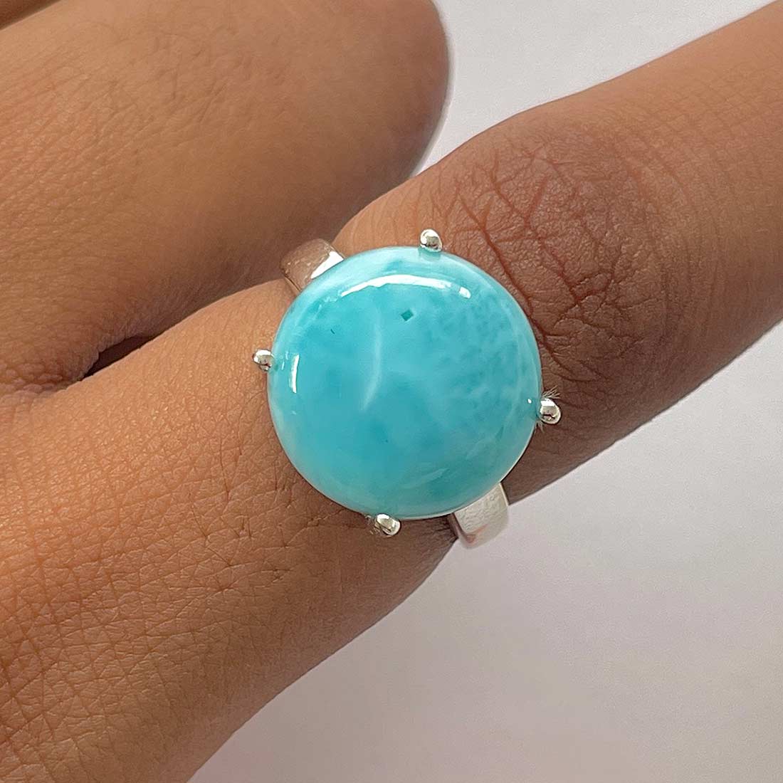 Larimar Ring-(LAR-RDR-1810.)