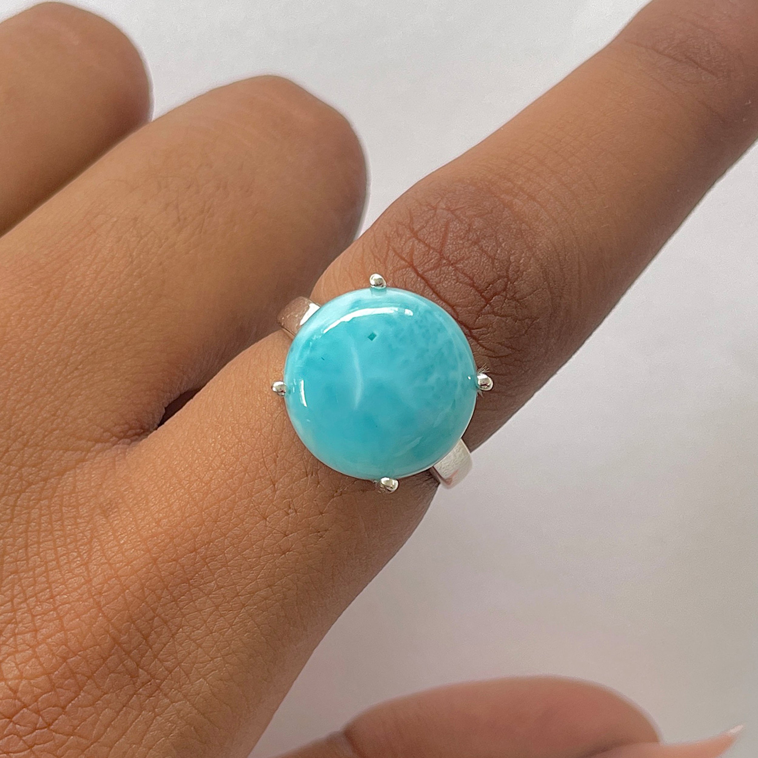 Larimar Ring-(LAR-RDR-1810.)