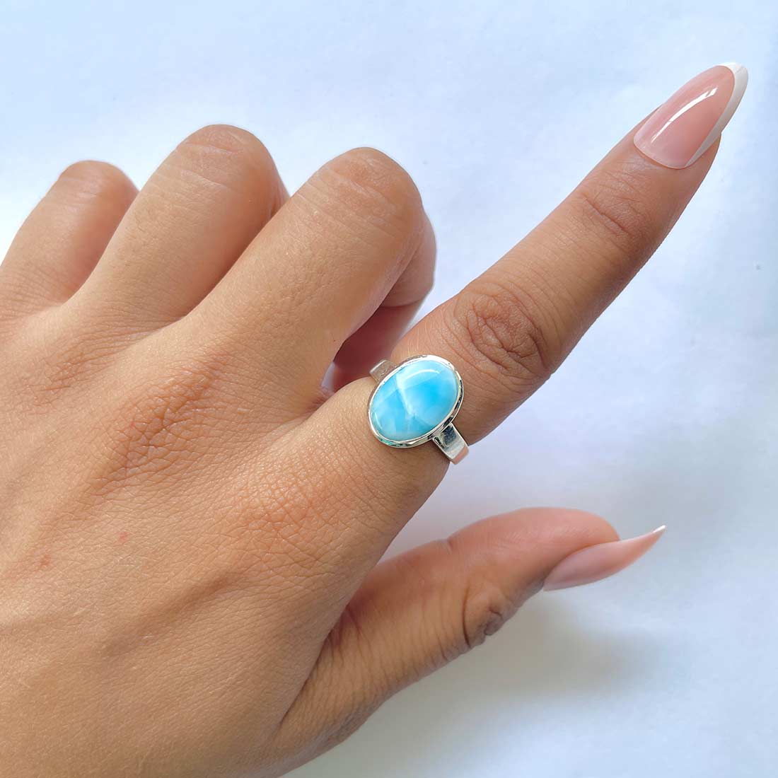 Larimar Ring-(LAR-RDR-1820.)