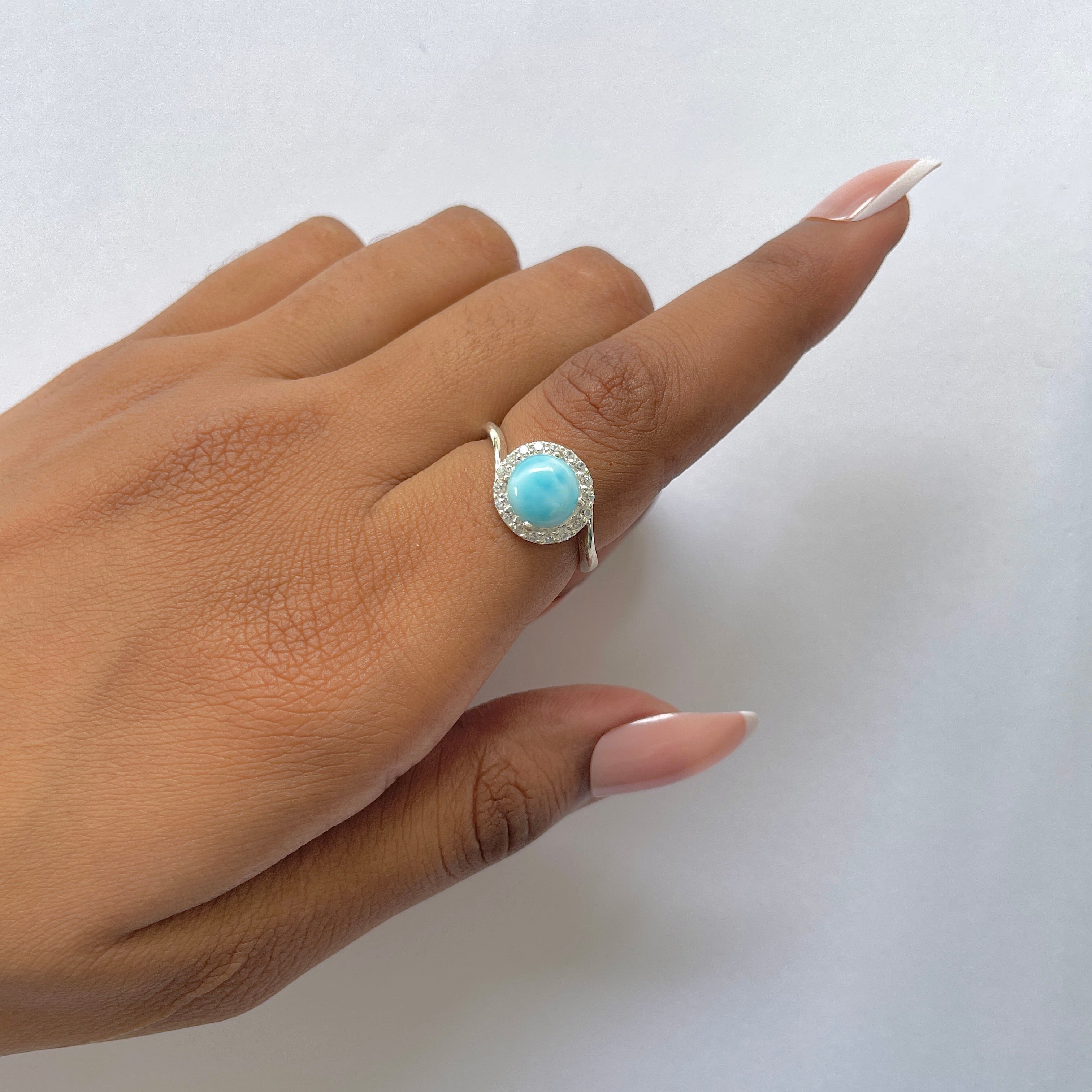 Larimar Ring-(LAR-RDR-207.)