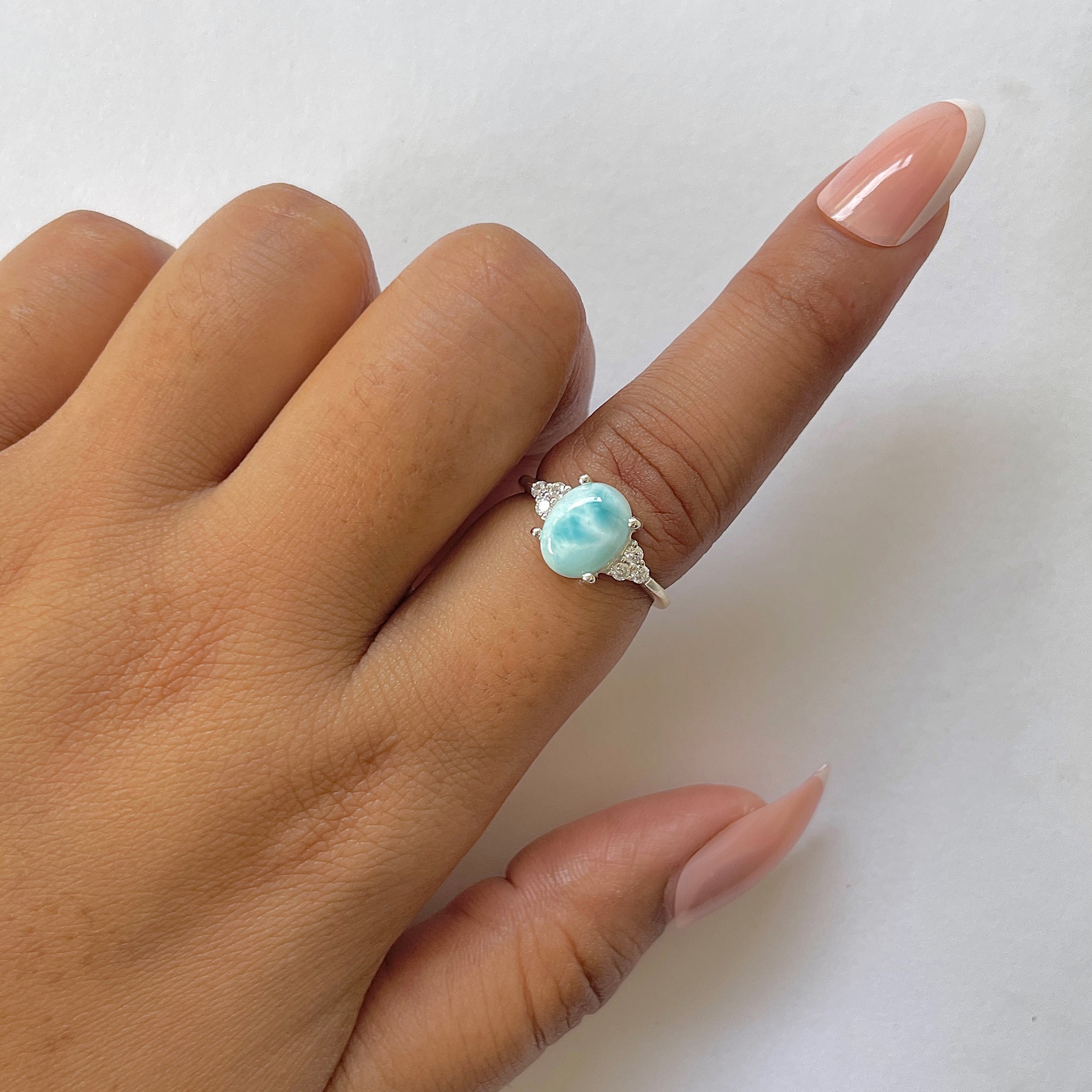 Larimar Ring-(LAR-RDR-224.)