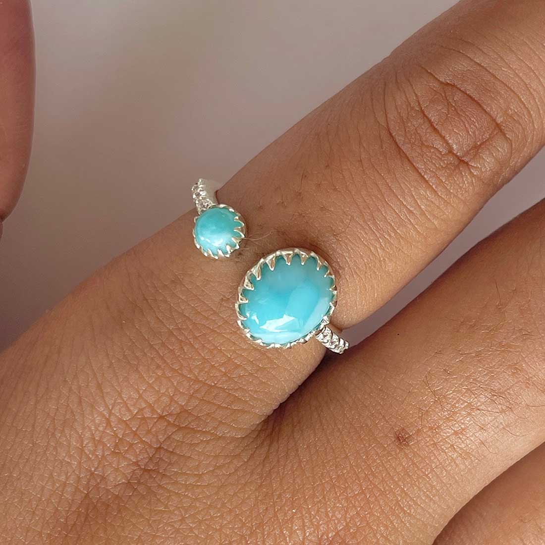 Larimar Ring-(LAR-RDR-229.)