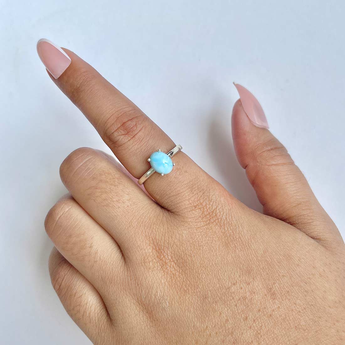 Larimar Ring-(LAR-RDR-249.)