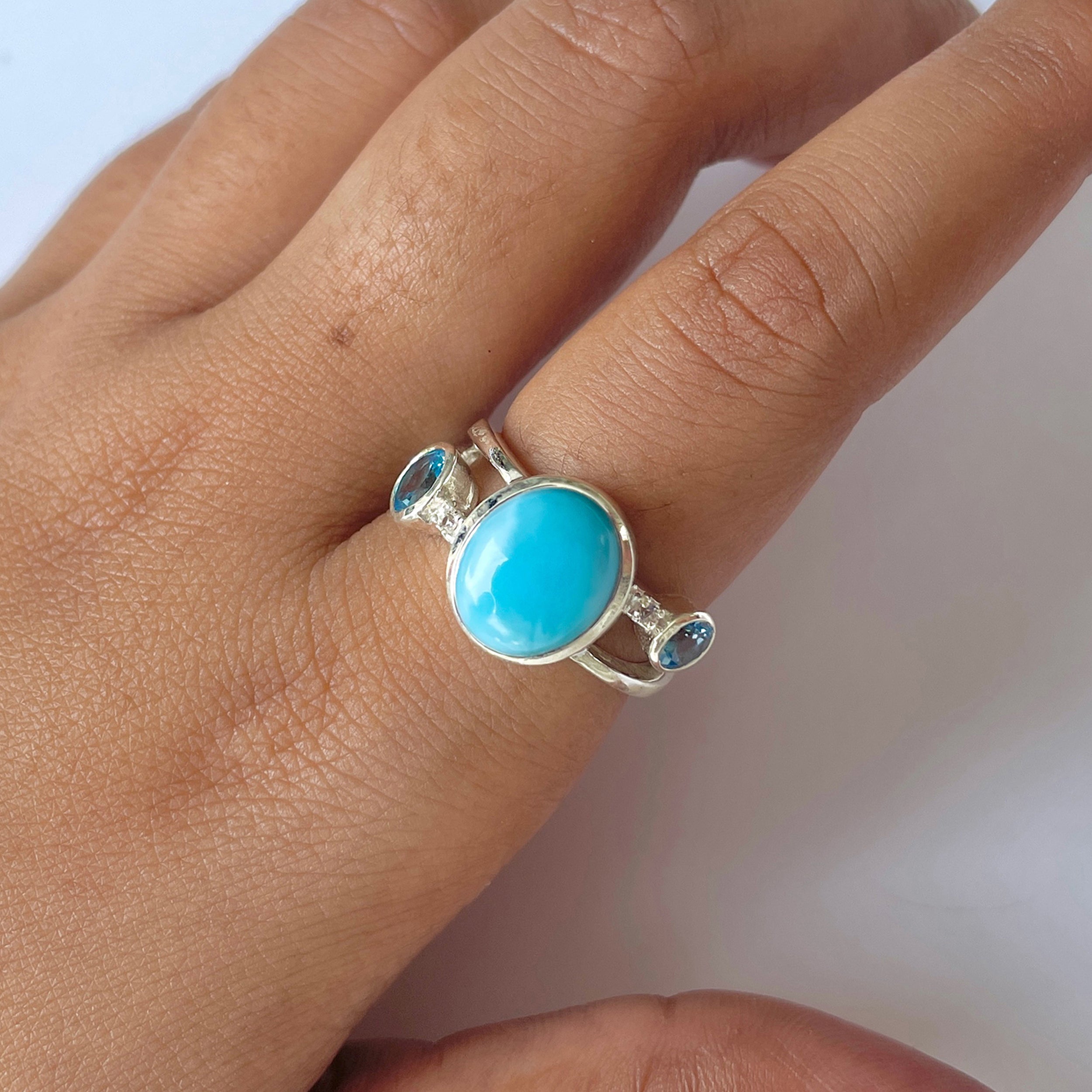 Larimar Ring-(LAR-RDR-269.)