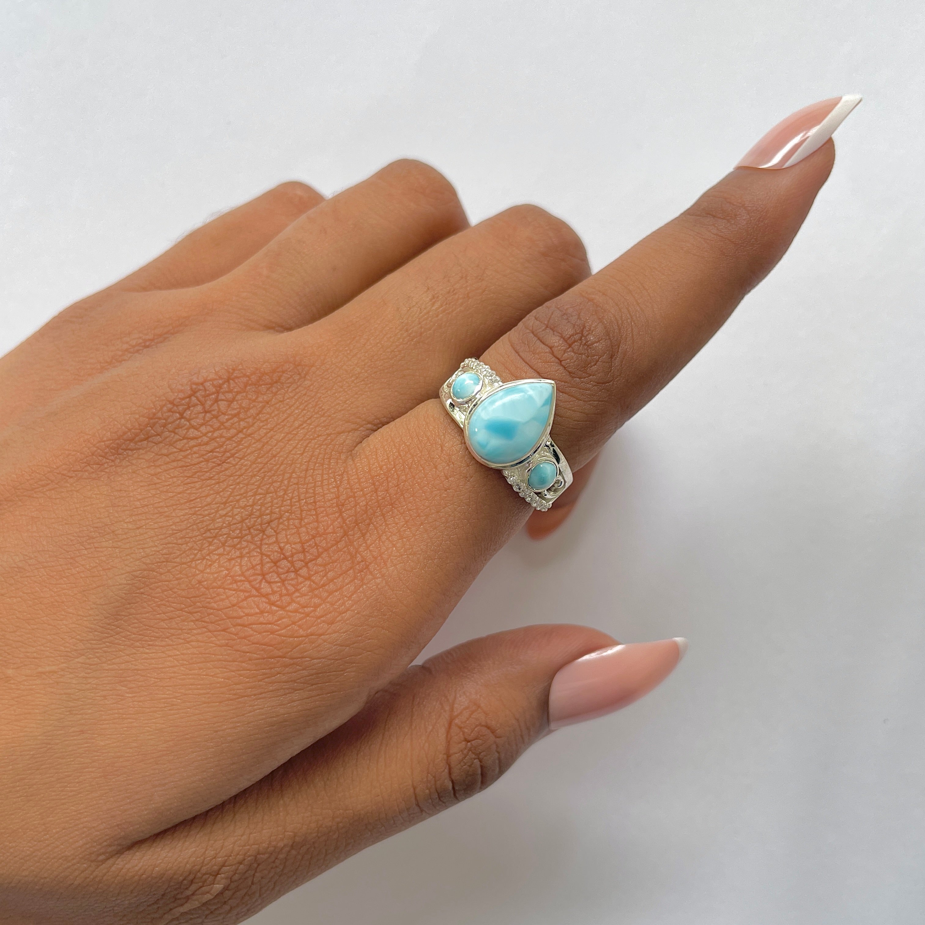 Larimar Ring-(LAR-RDR-295.)