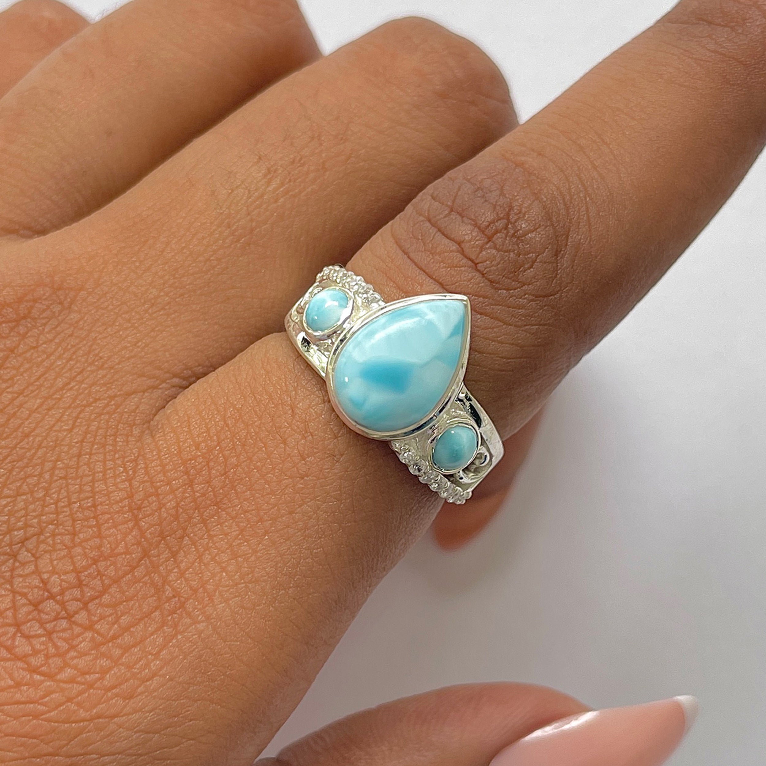 Larimar Ring-(LAR-RDR-295.)