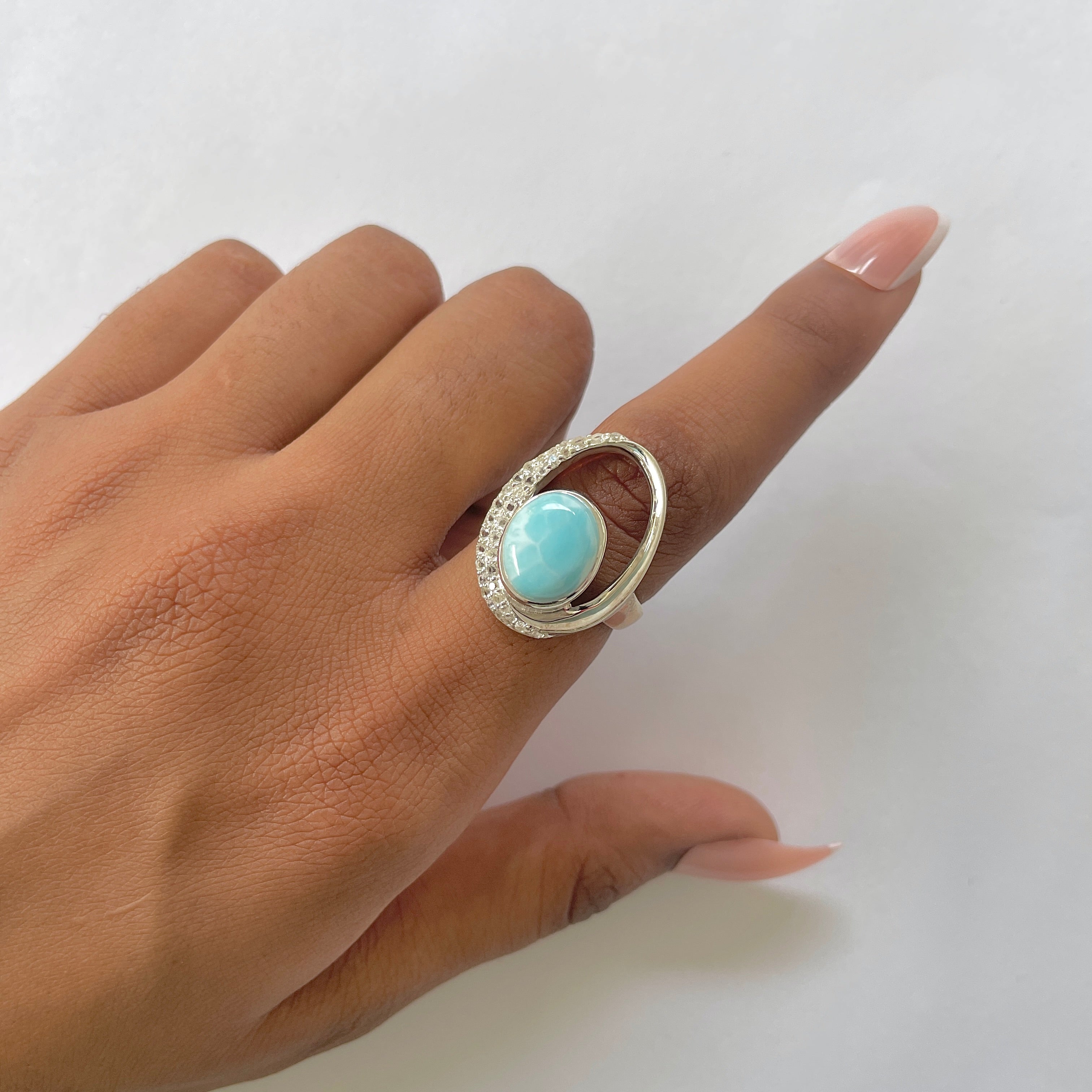 Larimar Ring-(LAR-RDR-304.)