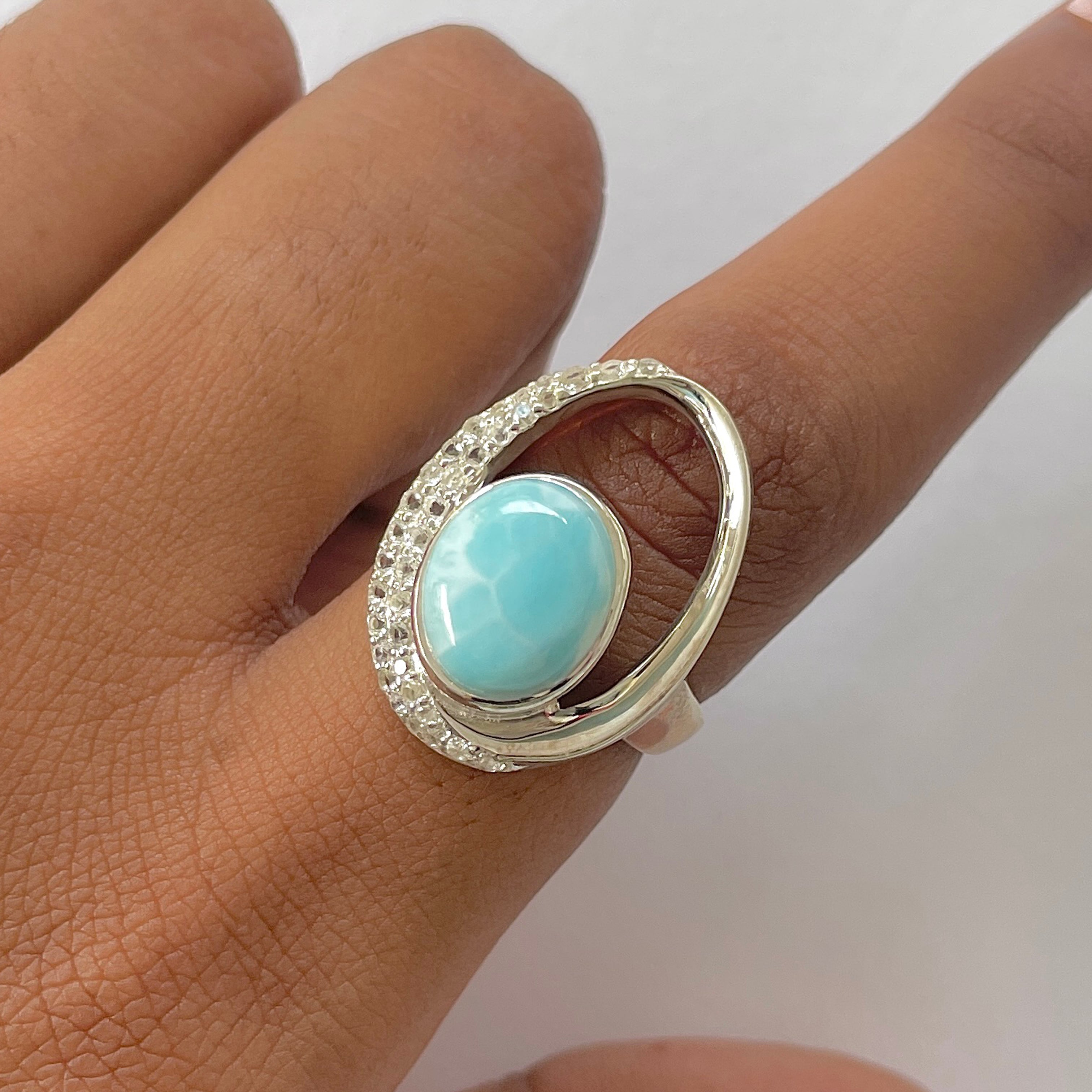 Larimar Ring-(LAR-RDR-304.)