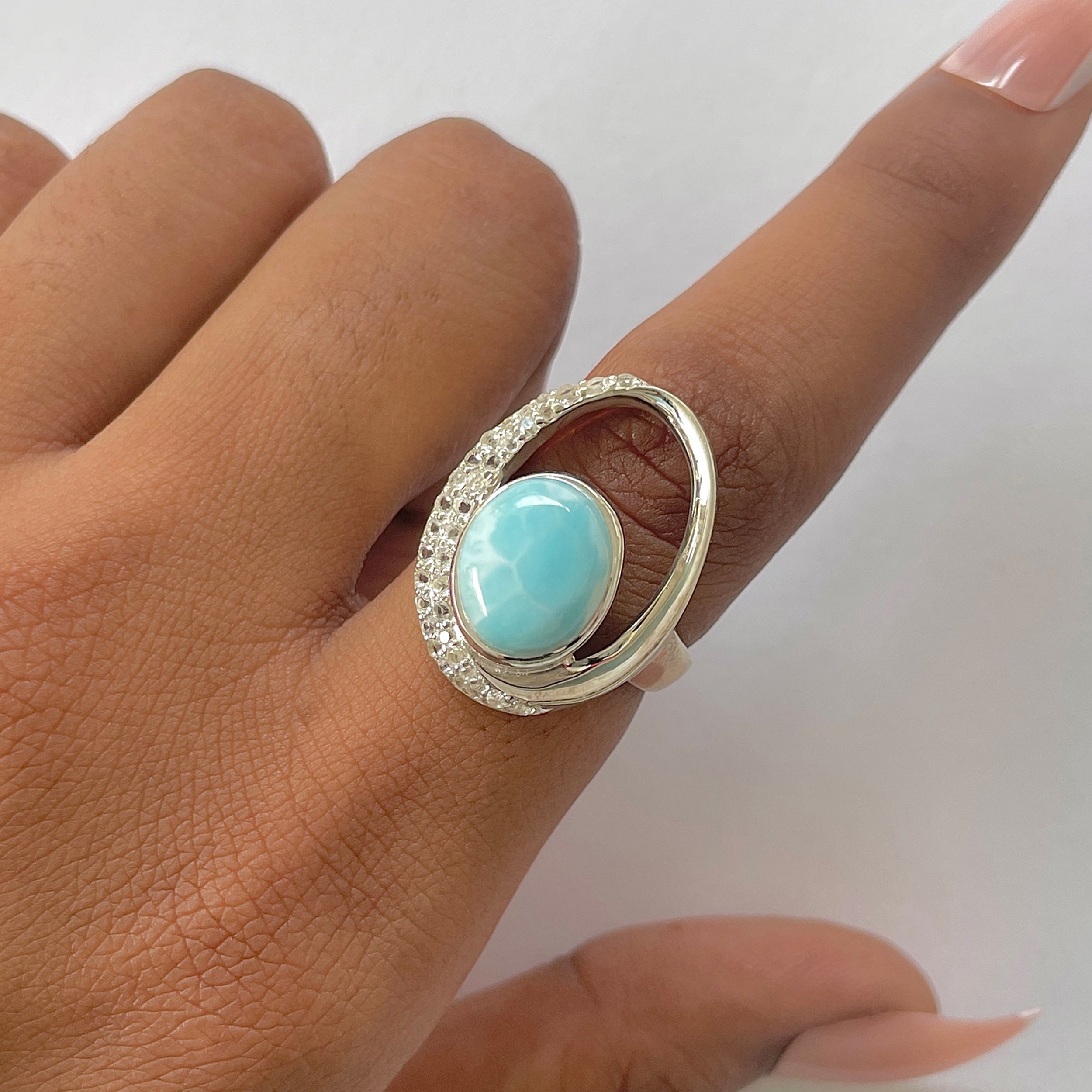Larimar Ring-(LAR-RDR-304.)