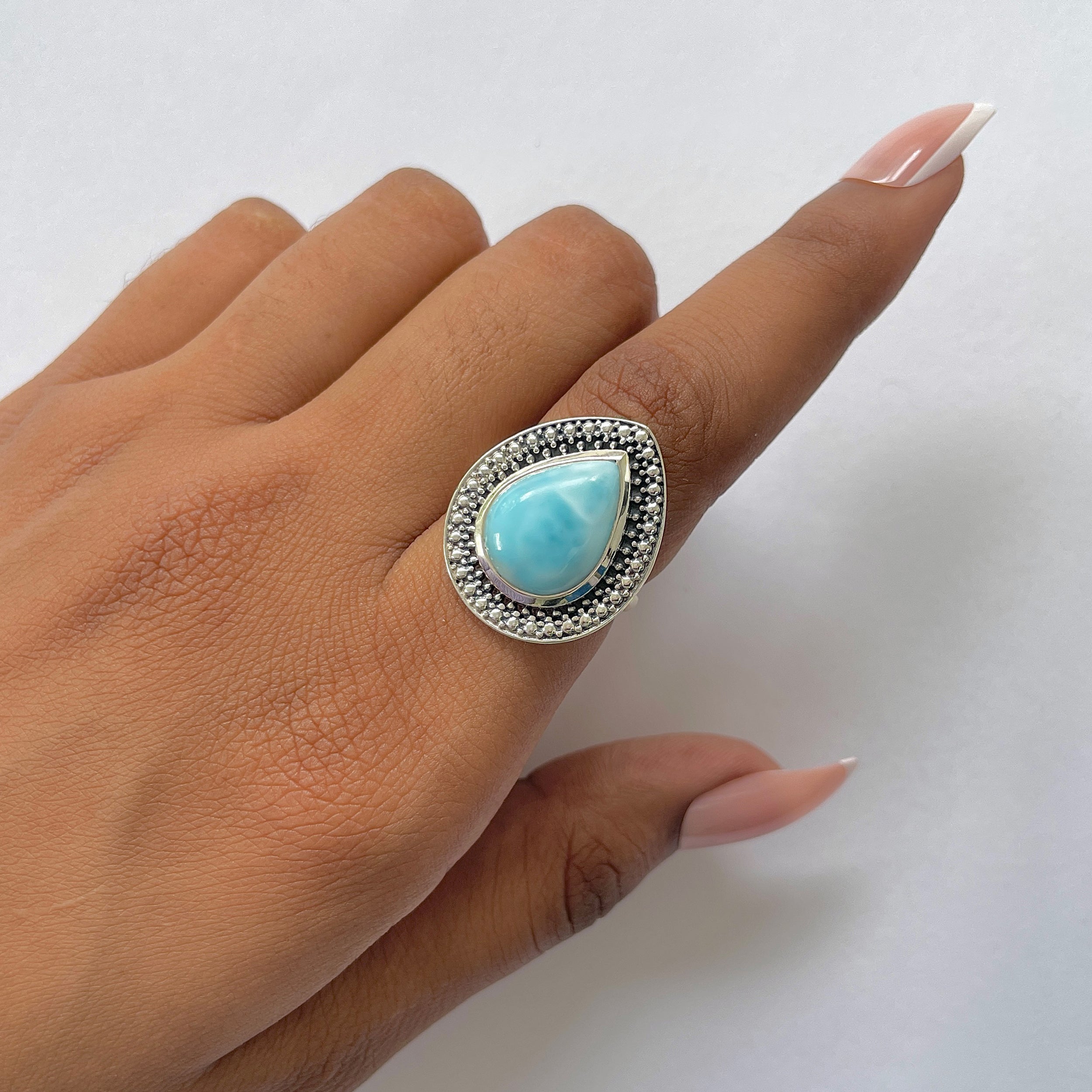 Larimar Ring-(LAR-RDR-333.)
