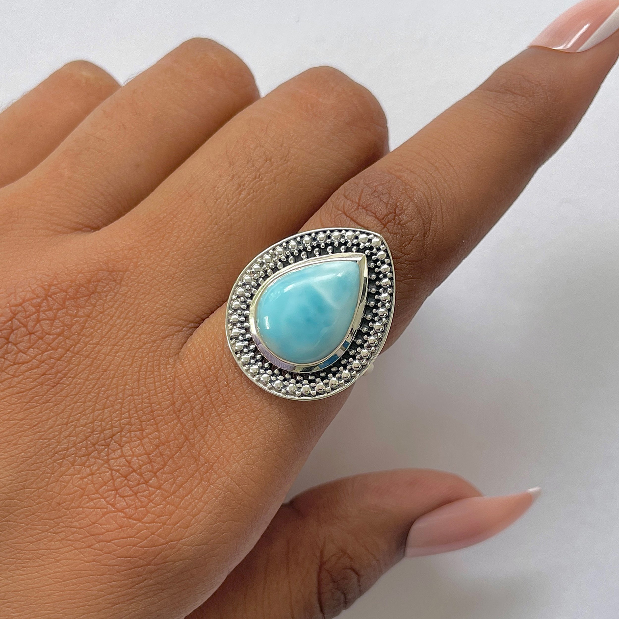 Larimar Ring-(LAR-RDR-333.)