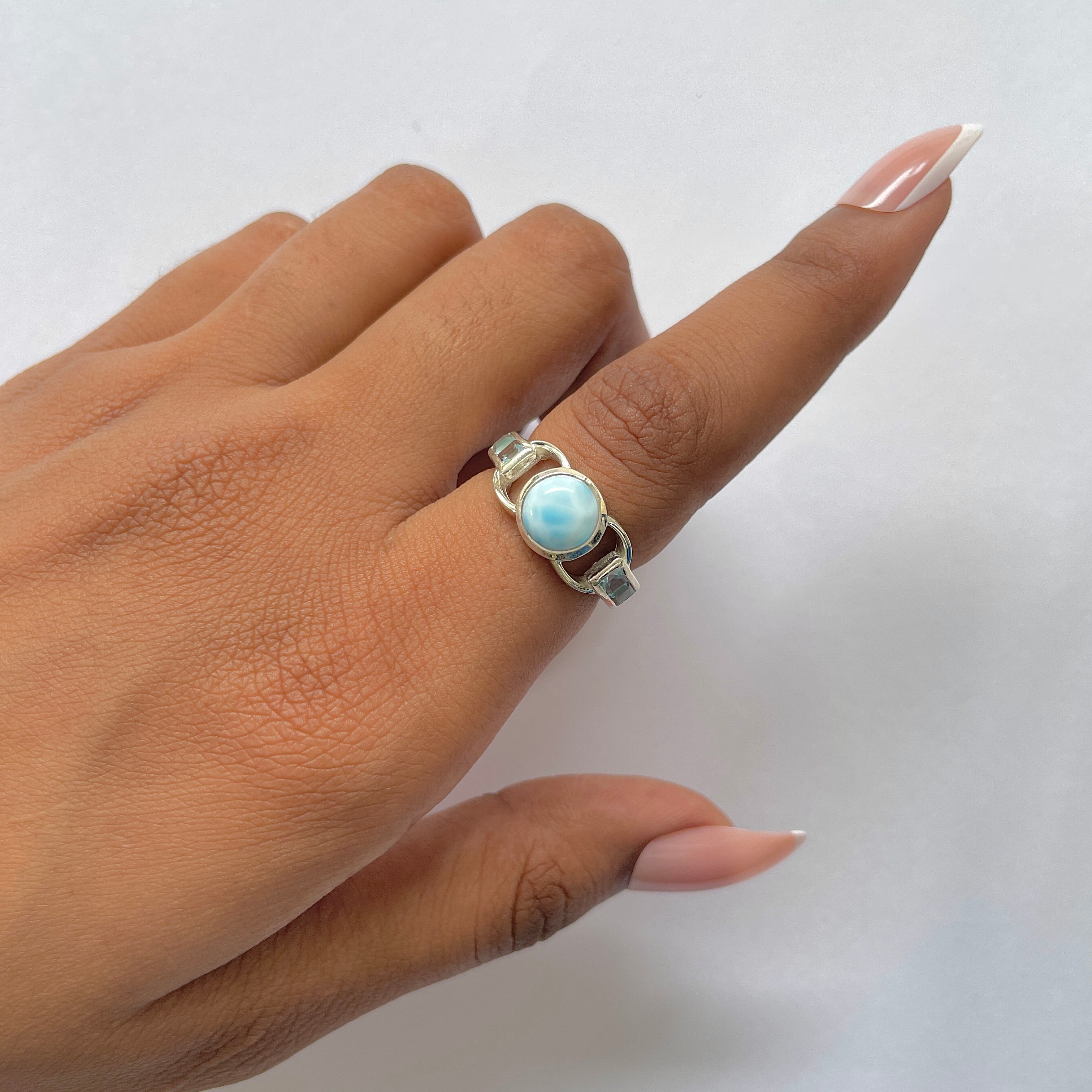 Larimar Ring-(LAR-RDR-43.)