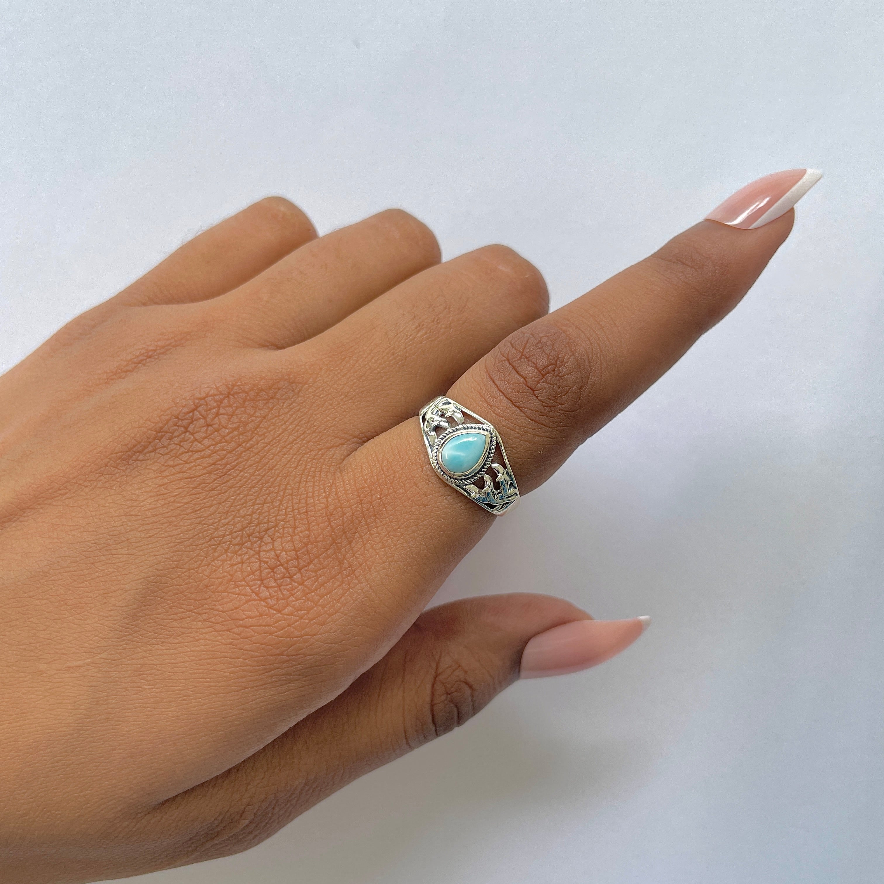 Larimar Ring-(LAR-RDR-71.)
