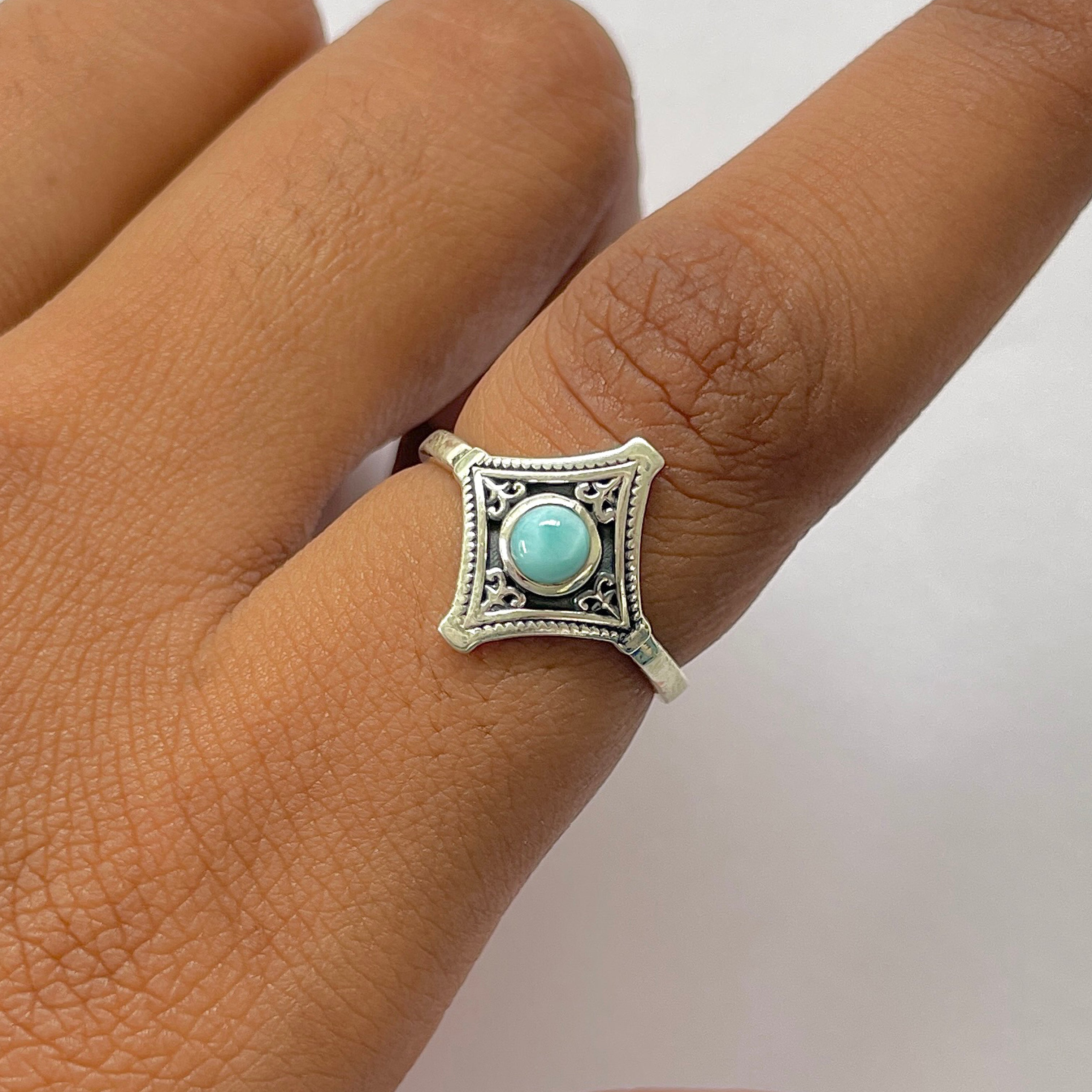Larimar Ring-(LAR-RDR-750.)
