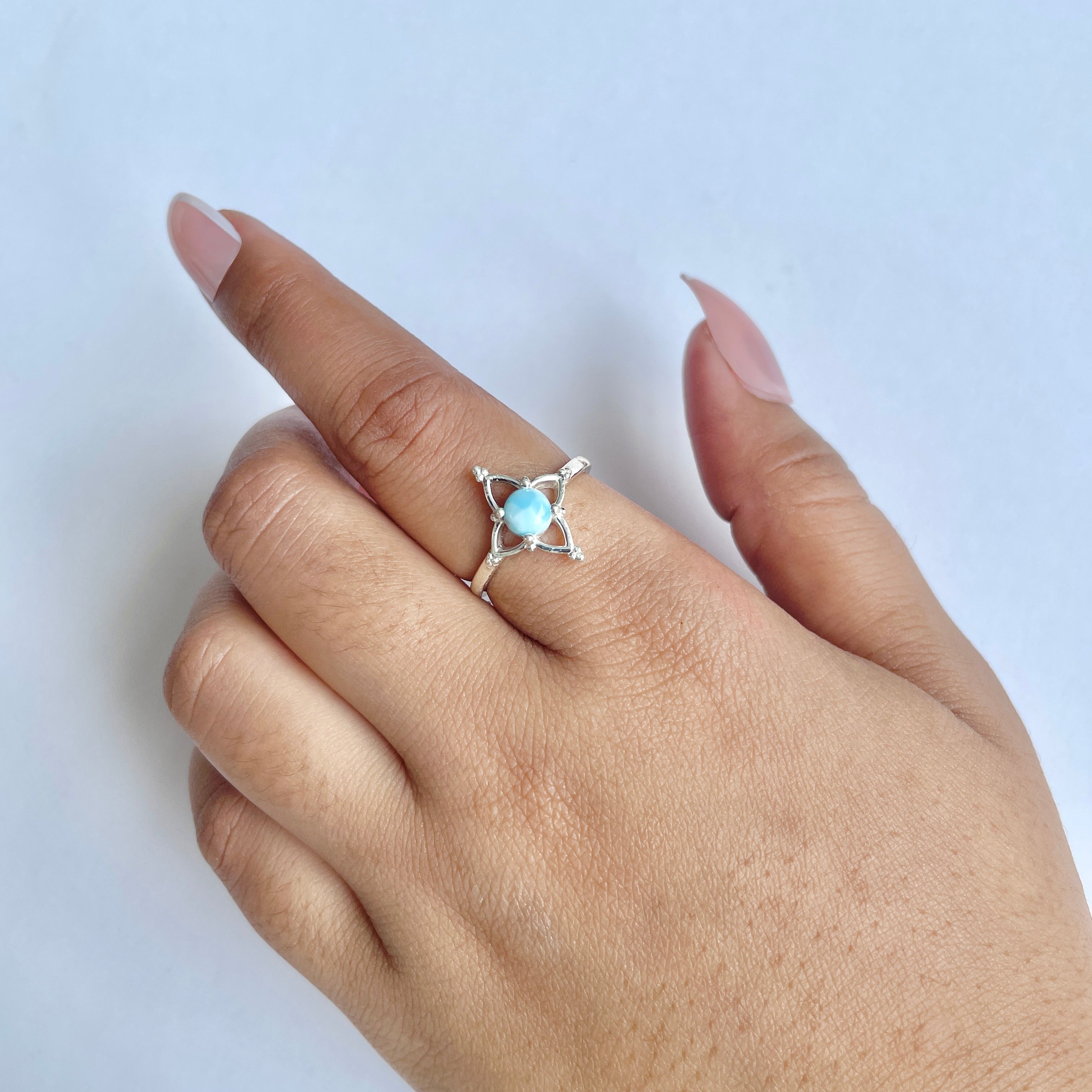 Larimar Ring-(LAR-RDR-753.)