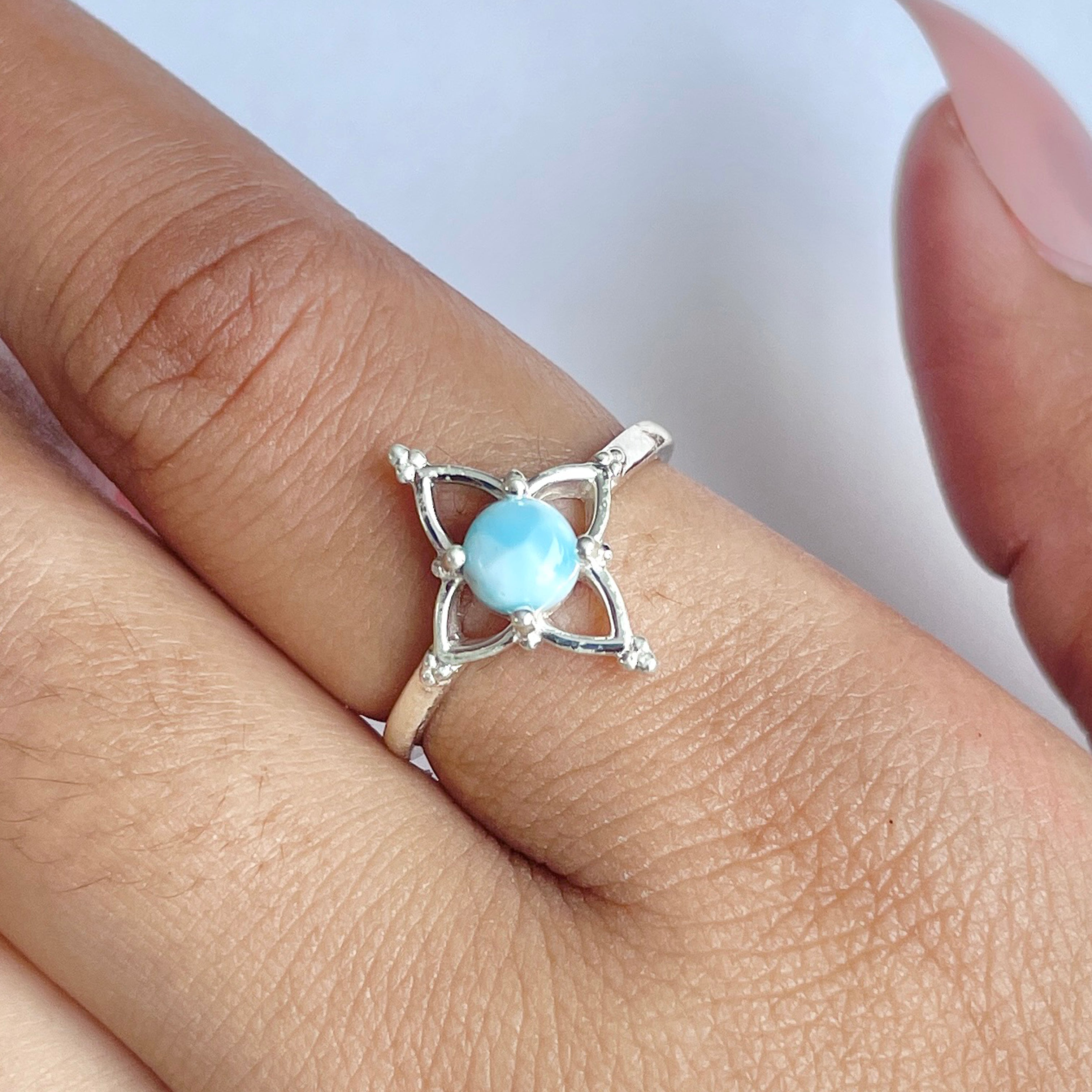 Larimar Ring-(LAR-RDR-753.)