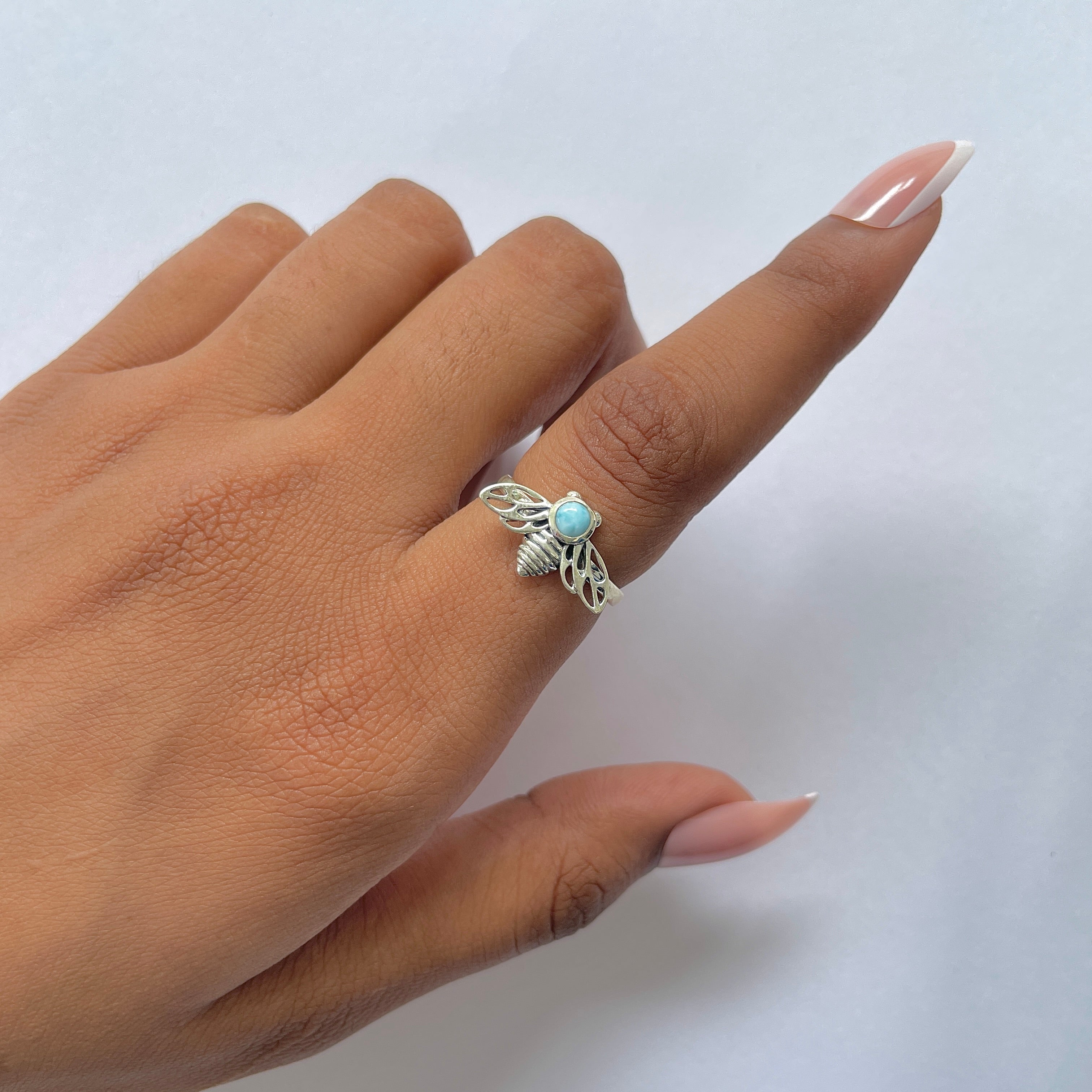 Larimar Ring-(LAR-RDR-77.)