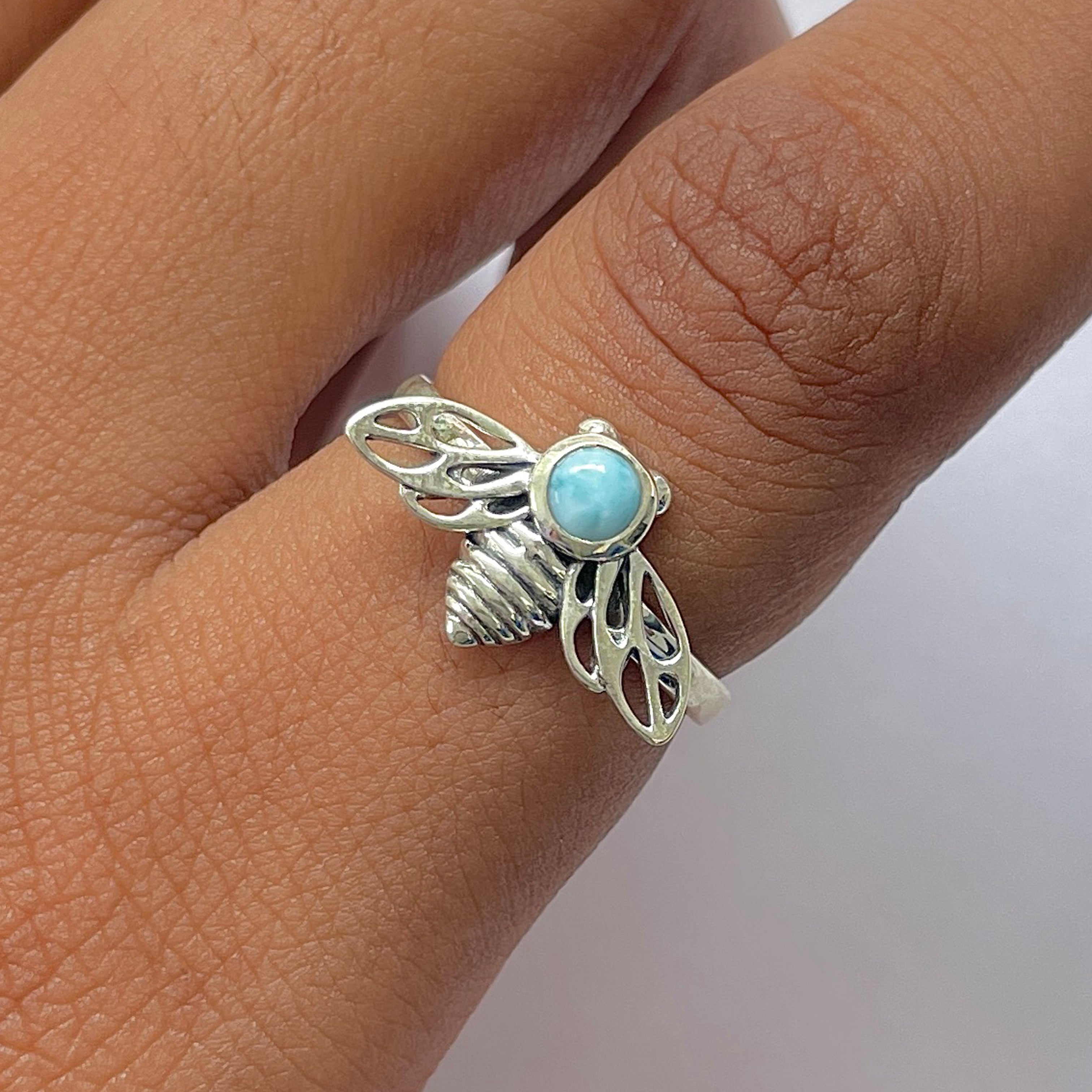 Larimar Ring-(LAR-RDR-77.)