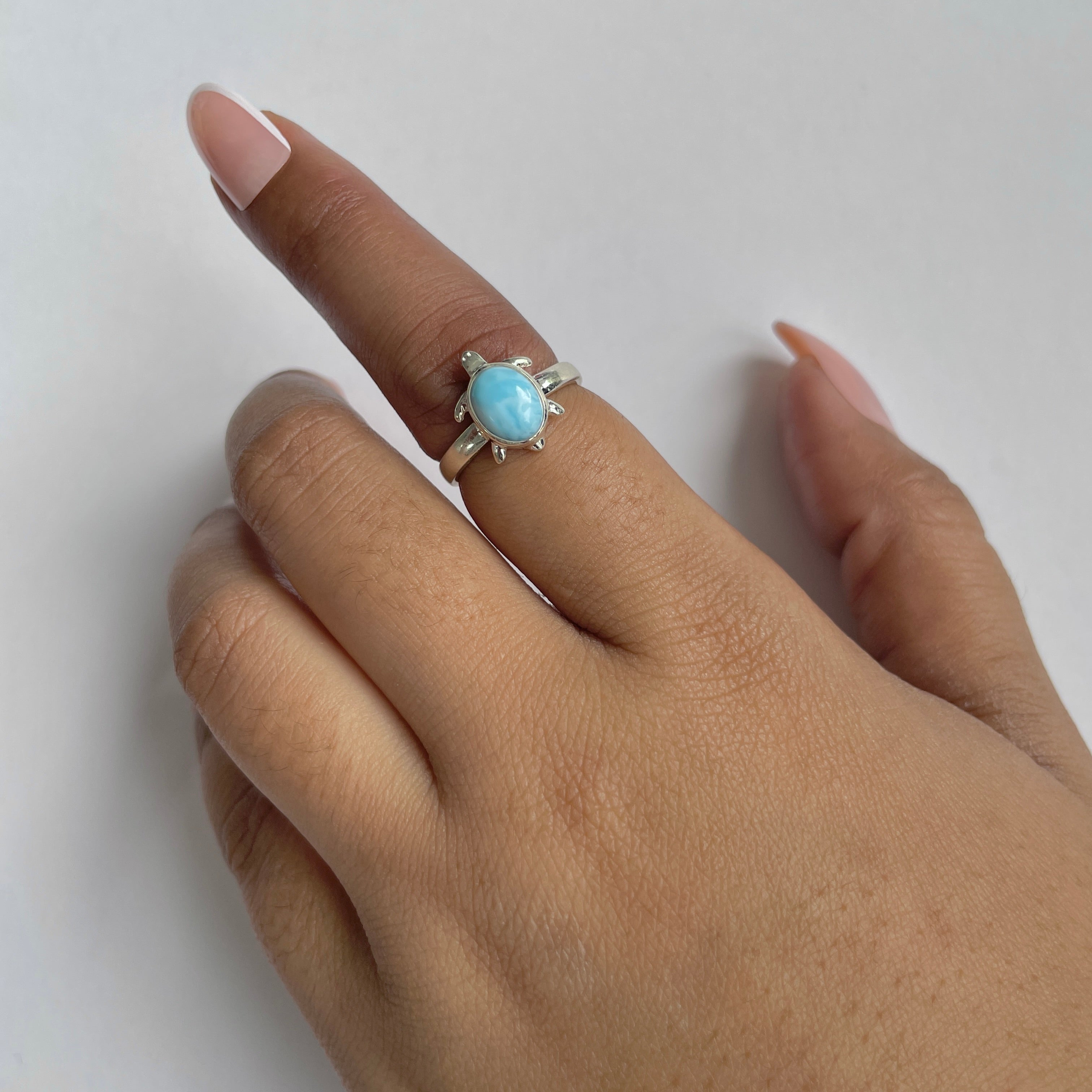 Larimar Ring-(LAR-RDR-78.)