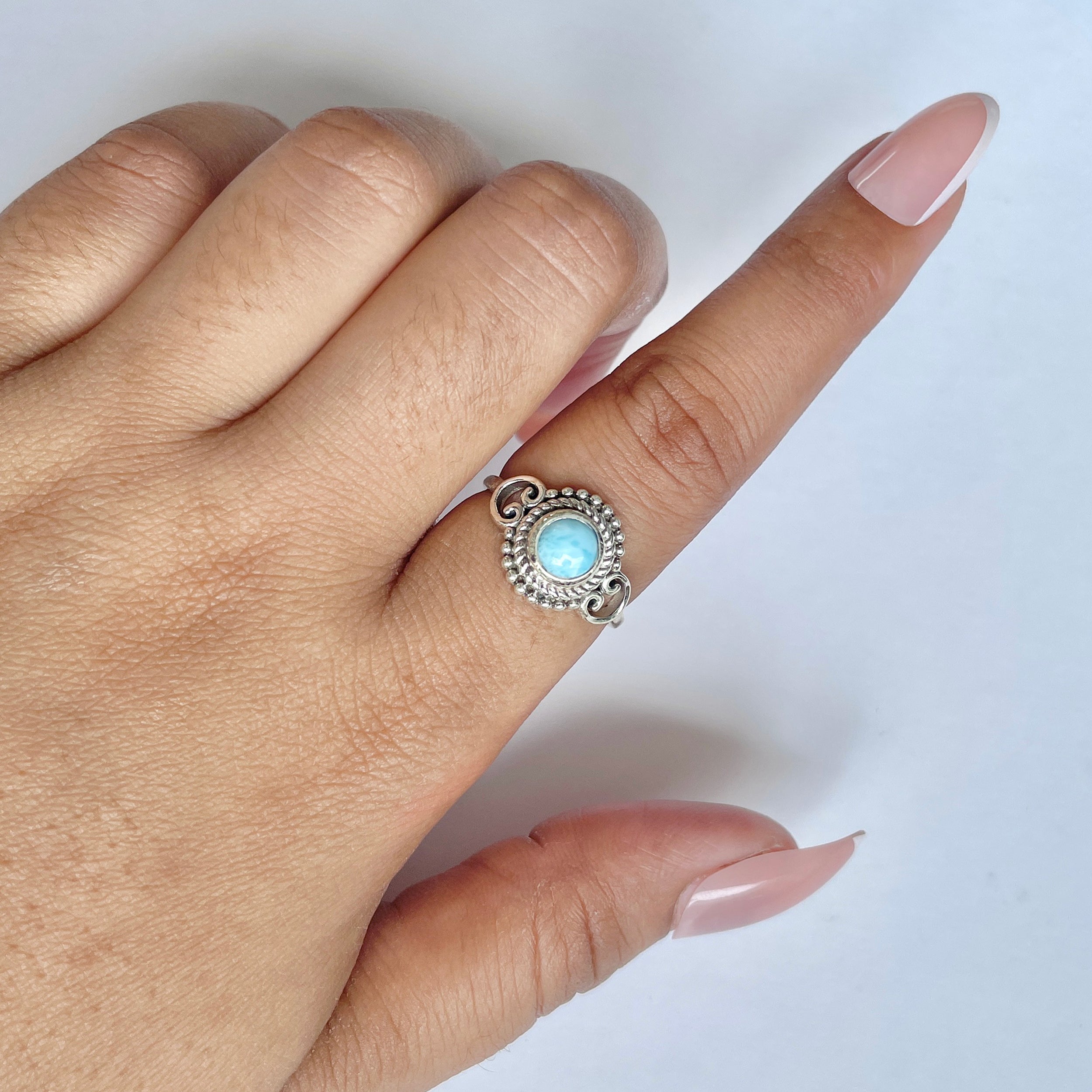 Larimar Ring-(LAR-RDR-782.)